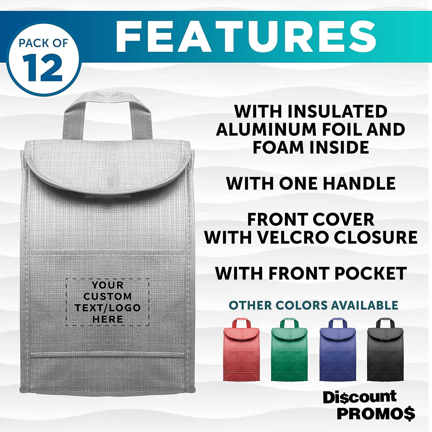 Grossiste Sac à Lunch Isolé Personnalisé avec Brillance, Pack de 12 - Fabricant de Contenants de Repas, Idéal pour le Travail, le Camping et Événements Extérieurs - OEM, Blanc Grossiste Sac à Lunch Isolé Personnalisé avec Brillance, Pack de 12 - Fabricant de Contenants de Repas, Idéal pour le Travail, le Camping et Événements Extérieurs - OEM, Blanc