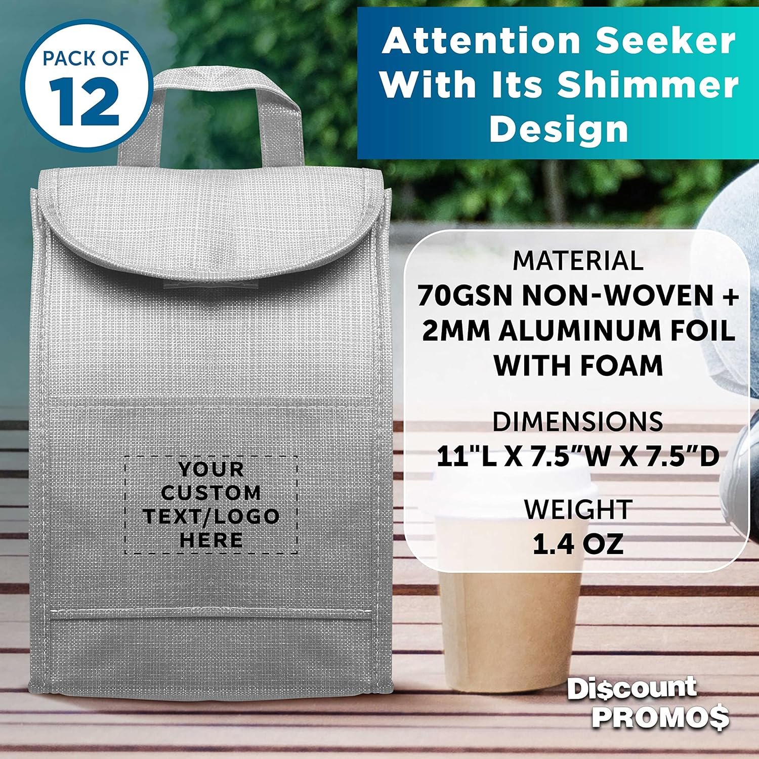 Grossiste Sac à Lunch Isolé Personnalisé avec Brillance, Pack de 12 - Fabricant de Contenants de Repas, Idéal pour le Travail, le Camping et Événements Extérieurs - OEM, Blanc Grossiste Sac à Lunch Isolé Personnalisé avec Brillance, Pack de 12 - Fabricant de Contenants de Repas, Idéal pour le Travail, le Camping et Événements Extérieurs - OEM, Blanc