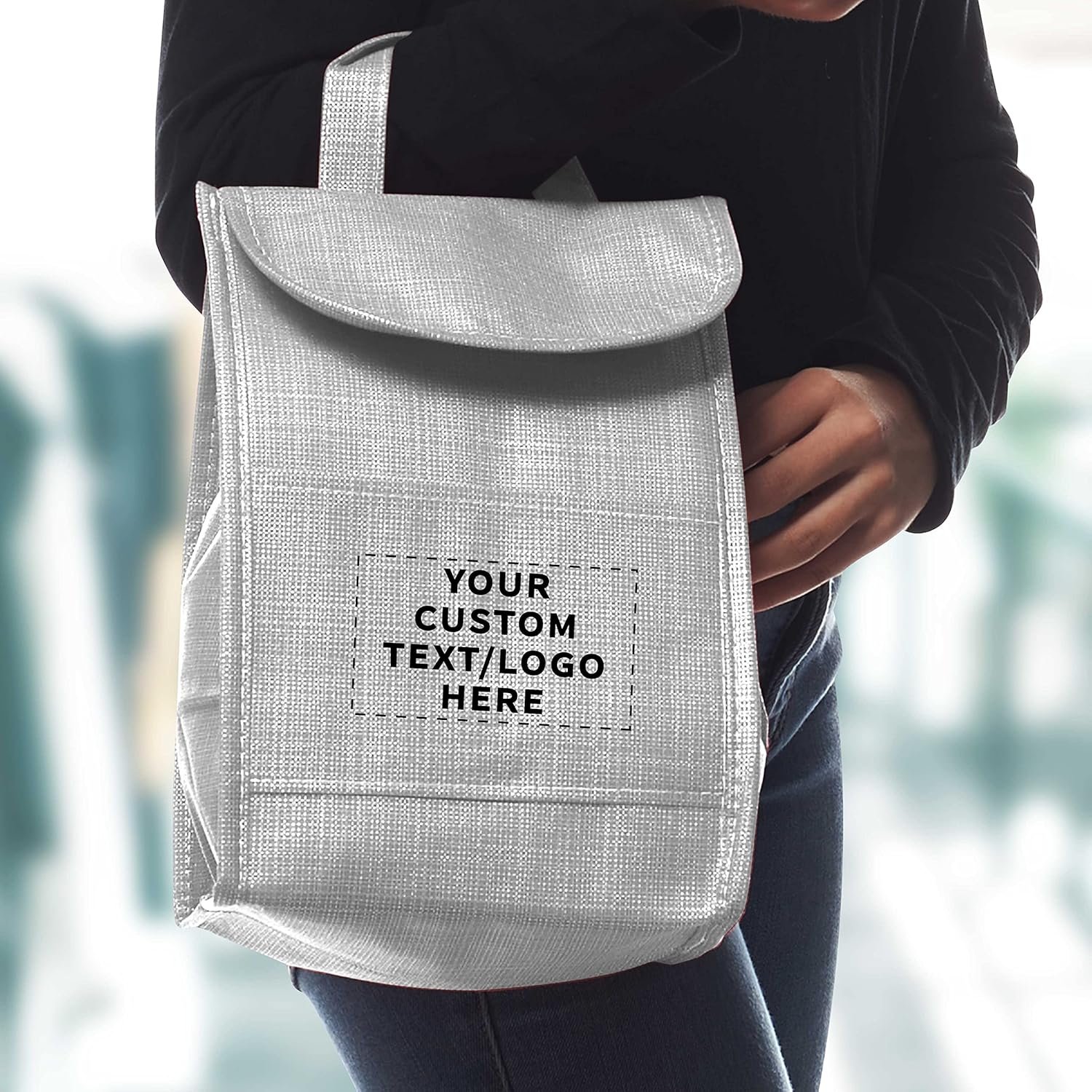 Grossiste Sac à Lunch Isolé Personnalisé avec Brillance, Pack de 12 - Fabricant de Contenants de Repas, Idéal pour le Travail, le Camping et Événements Extérieurs - OEM, Blanc Grossiste Sac à Lunch Isolé Personnalisé avec Brillance, Pack de 12 - Fabricant de Contenants de Repas, Idéal pour le Travail, le Camping et Événements Extérieurs - OEM, Blanc