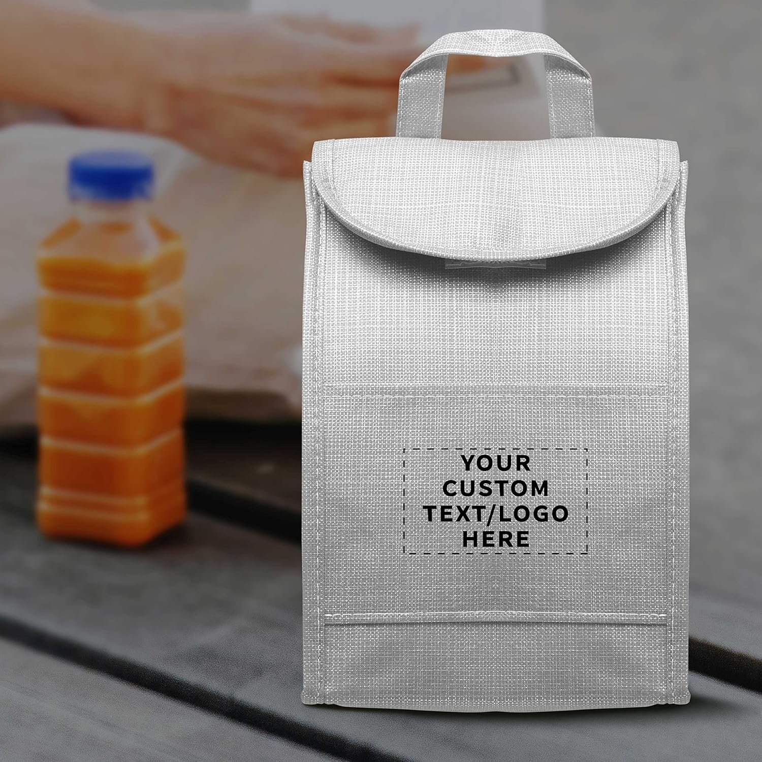 Grossiste Sac à Lunch Isolé Personnalisé avec Brillance, Pack de 12 - Fabricant de Contenants de Repas, Idéal pour le Travail, le Camping et Événements Extérieurs - OEM, Blanc Grossiste Sac à Lunch Isolé Personnalisé avec Brillance, Pack de 12 - Fabricant de Contenants de Repas, Idéal pour le Travail, le Camping et Événements Extérieurs - OEM, Blanc