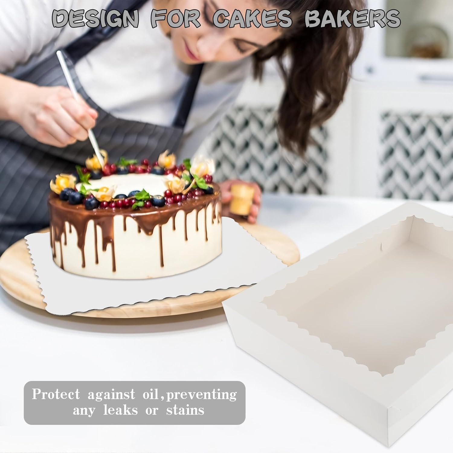 Grossiste en Vrac, 12 ensembles de boîtes à gâteaux blanches 14x10x4 pouces avec support, fabricant de grandes boîtes pour emballage de pâtisseries, cupcakes et tartes, logo personnalisé disponible. Grossiste en Vrac, 12 ensembles de boîtes à gâteaux blanches 14x10x4 pouces avec support, fabricant de grandes boîtes pour emballage de pâtisseries, cupcakes et tartes, logo personnalisé disponible.