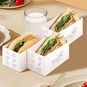 Boîtes à emporter pour sandwich en papier 30 pack, fournisseur de packaging, vente en gros pour toasts, donuts, hamburgers, avec logo personnalisé Boîtes à emporter pour sandwich en papier 30 pack, fournisseur de packaging, vente en gros pour toasts, donuts, hamburgers, avec logo personnalisé