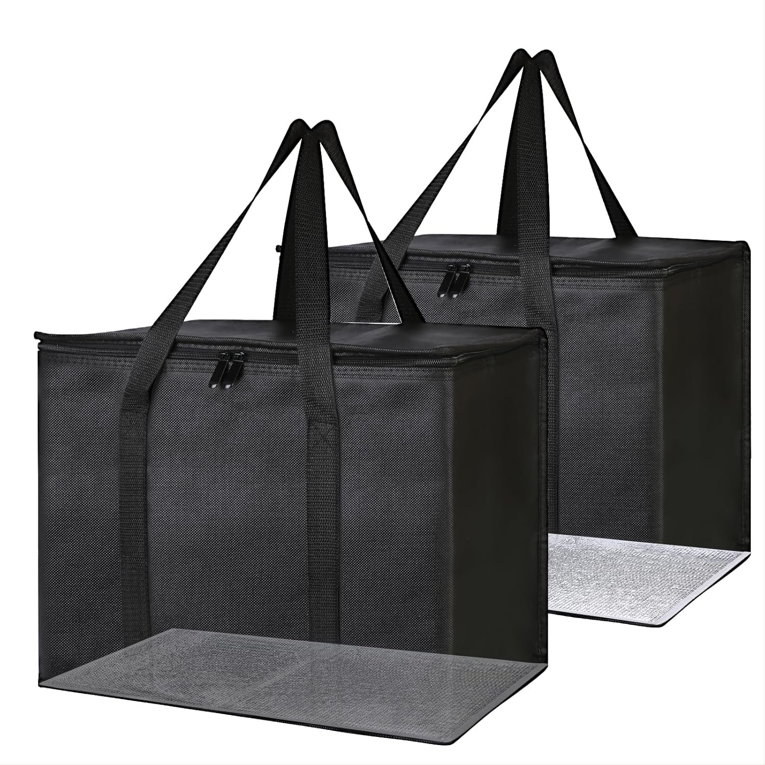 Grossiste Sac Isotherme XL pour Livraison Alimentaire, Logo Personnalisé Sac de Rideshare, Fabricant avec Fond Rigide, Transport de Nourriture Chaud/Froid en Styrofoam, Vente en Gros pour Voyage/Achats/Catering