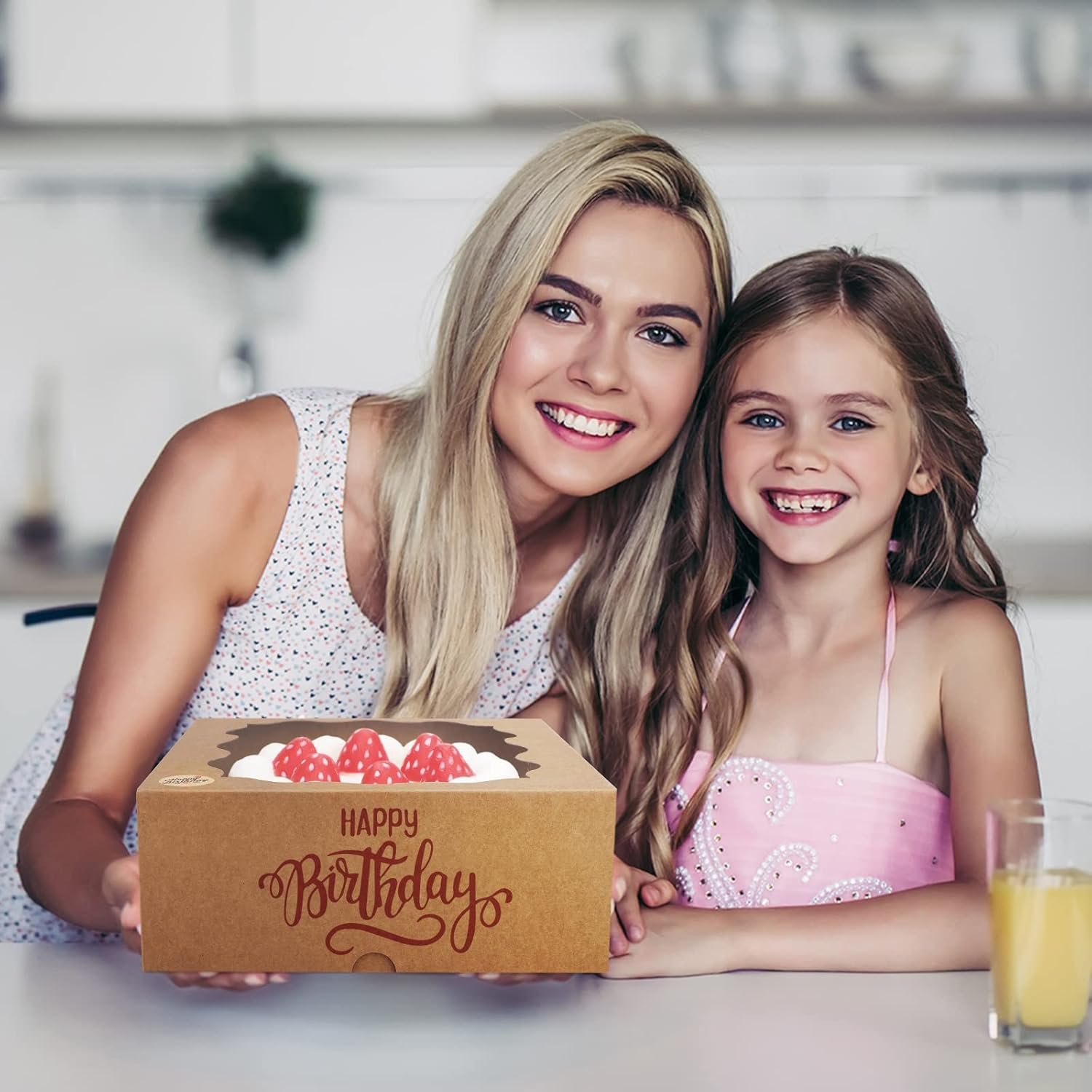 Grossiste Boîtes à Gâteaux Auto-popup 10x10x5 avec Fenêtre, 24pcs, Vente en Gros Boîtes à Pâtisseries, Assemblage Facile pour Tartes, Cookies, Chocolats - Personnalisation du Logo disponible