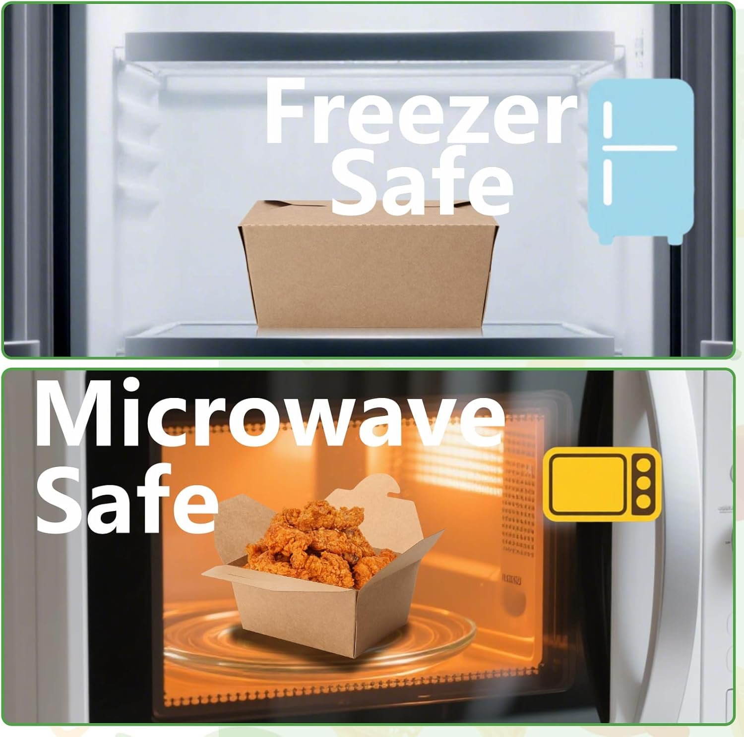 Grossiste 50 Paquet de Boîtes Alimentaires en Kraft Brun de 30 oz – Containers à Emporter en Carton Pliables Résistants à la Graisse pour Restaurant, Marque Blanche, Restauration, Pique-Nique, Fête.