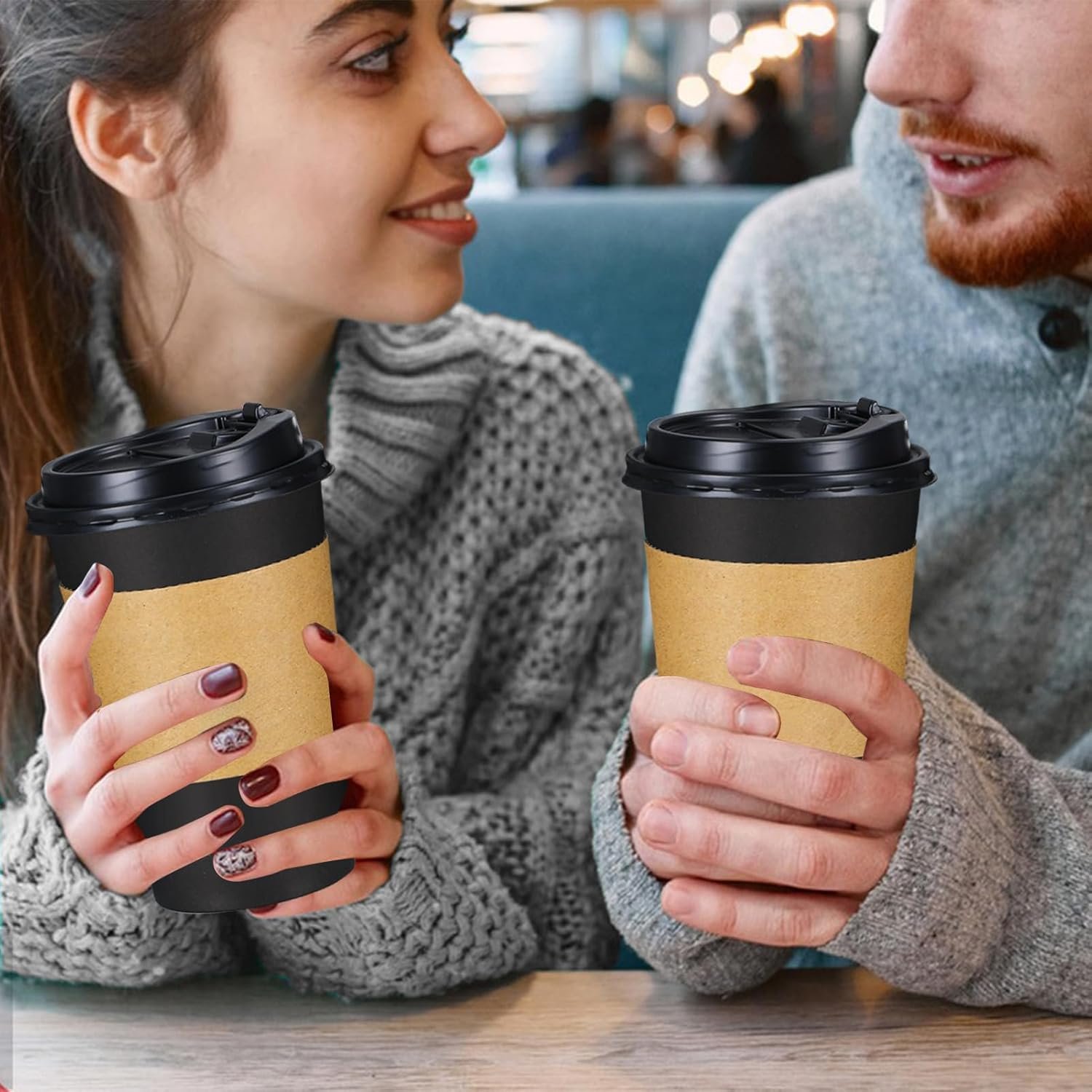 Grossiste gobelets à café jetables 16 oz 100 pièces avec couvercles et manchons, Fabricant de gobelets noirs étanches pour boissons chaudes et froides, Vente en gros de gobelets à emporter pour la maison, le bureau, les fêtes et les voyages. Grossiste gobelets à café jetables 16 oz 100 pièces avec couvercles et manchons, Fabricant de gobelets noirs étanches pour boissons chaudes et froides, Vente en gros de gobelets à emporter pour la maison, le bureau, les fêtes et les voyages.