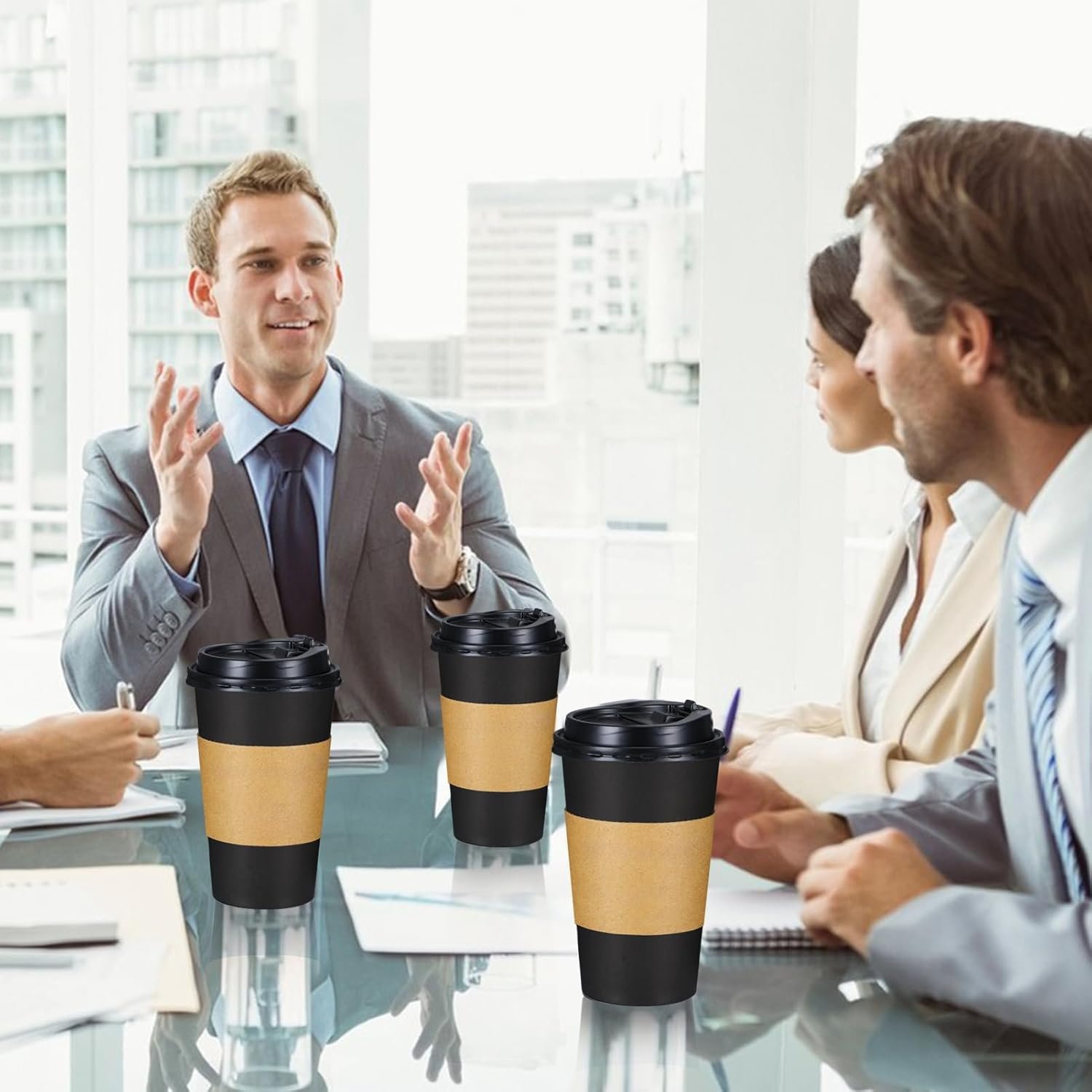 Grossiste gobelets à café jetables 16 oz 100 pièces avec couvercles et manchons, Fabricant de gobelets noirs étanches pour boissons chaudes et froides, Vente en gros de gobelets à emporter pour la maison, le bureau, les fêtes et les voyages. Grossiste gobelets à café jetables 16 oz 100 pièces avec couvercles et manchons, Fabricant de gobelets noirs étanches pour boissons chaudes et froides, Vente en gros de gobelets à emporter pour la maison, le bureau, les fêtes et les voyages.