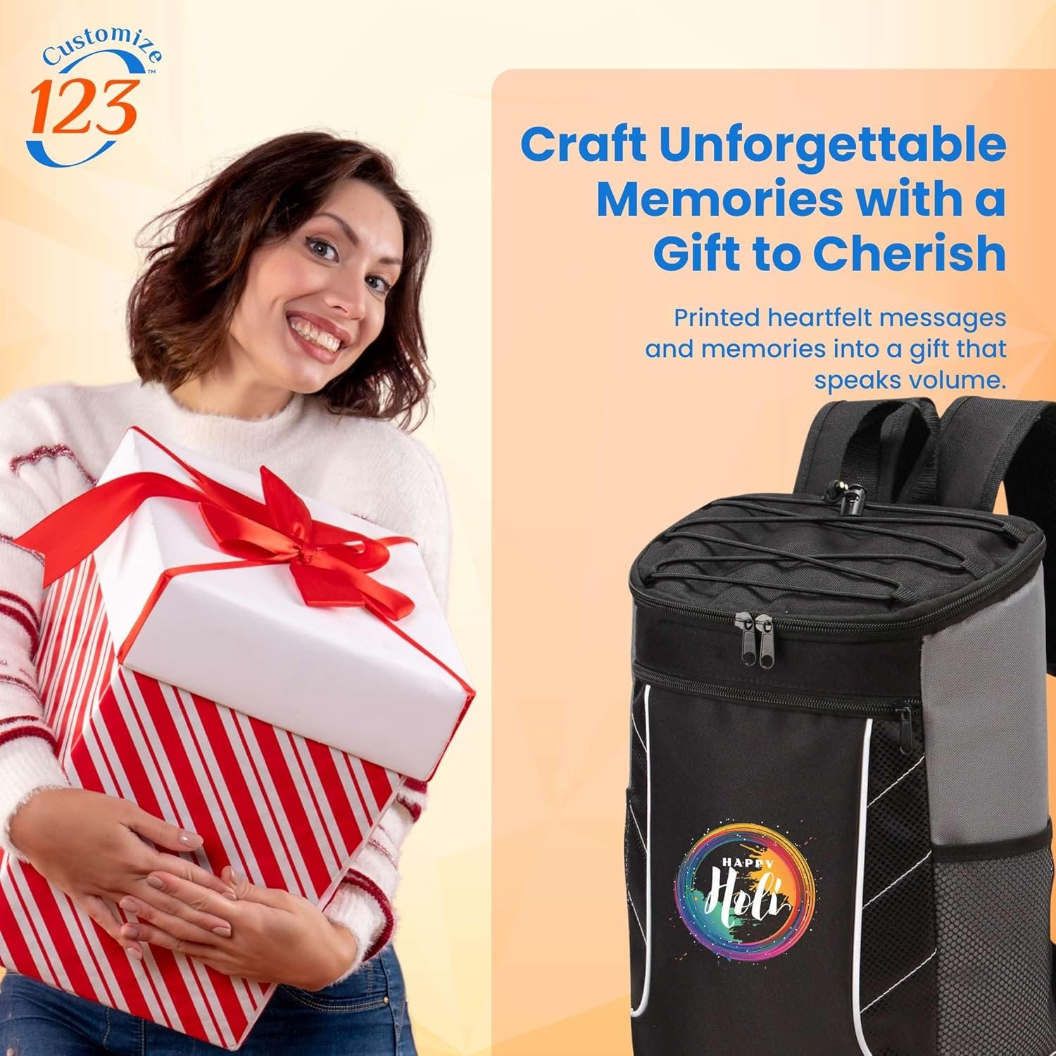 Sac à Glaciers Personnalisé - Sac Isotherme Personnalisable pour Événements d'Entreprise ou Cadeaux | Fabricant de Sacs Isothermes Étanches - Contient 24 Canettes de Bière - 14 x 10,5 x 7,3 - Grossiste en Sacs Isothermes avec Logo Personnalisé