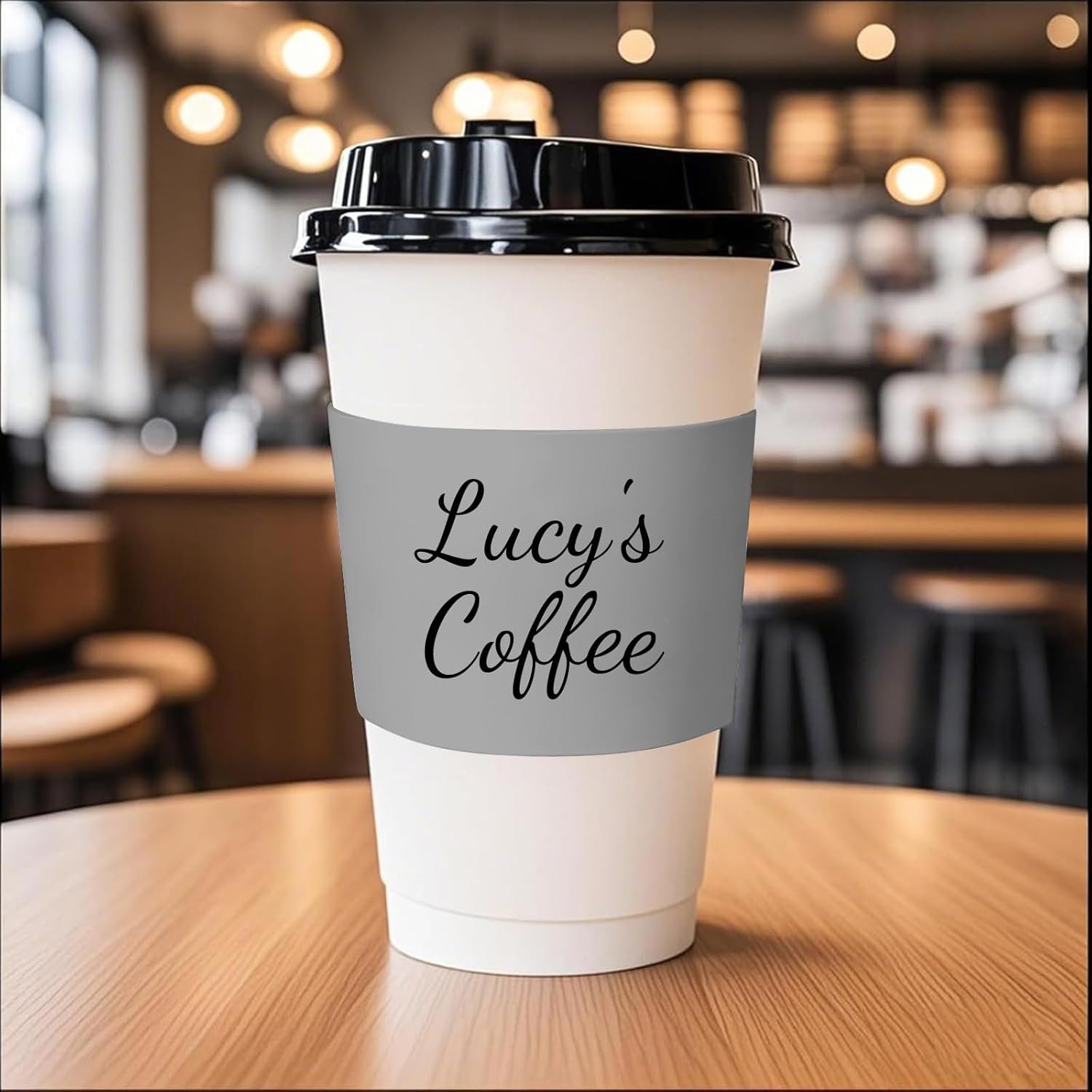 Grossiste en Vrac de Manchons à Café Personnalisés 10-1000PCS avec Logo Personnalisé, Fournisseur de Manchons en Papier Jetables pour Événements, Cadeaux, Mariages, Anniversaires, Engagement 30PCS