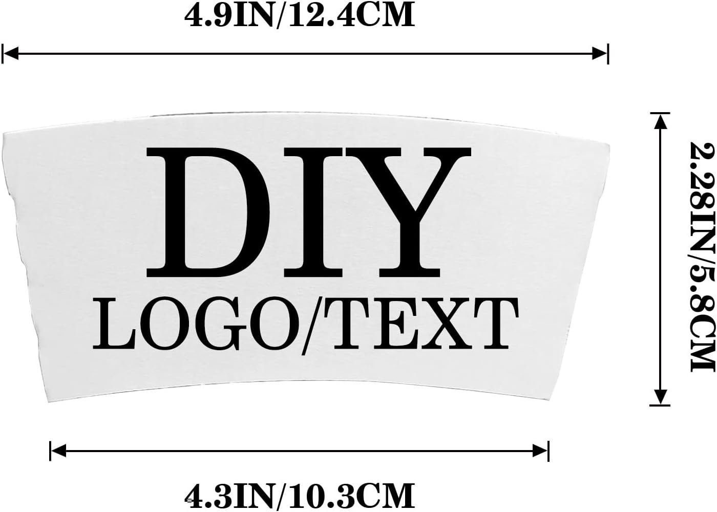 Grossiste en Vrac de Manchons à Café Personnalisés 10-1000PCS avec Logo Personnalisé, Fournisseur de Manchons en Papier Jetables pour Événements, Cadeaux, Mariages, Anniversaires, Engagement 30PCS