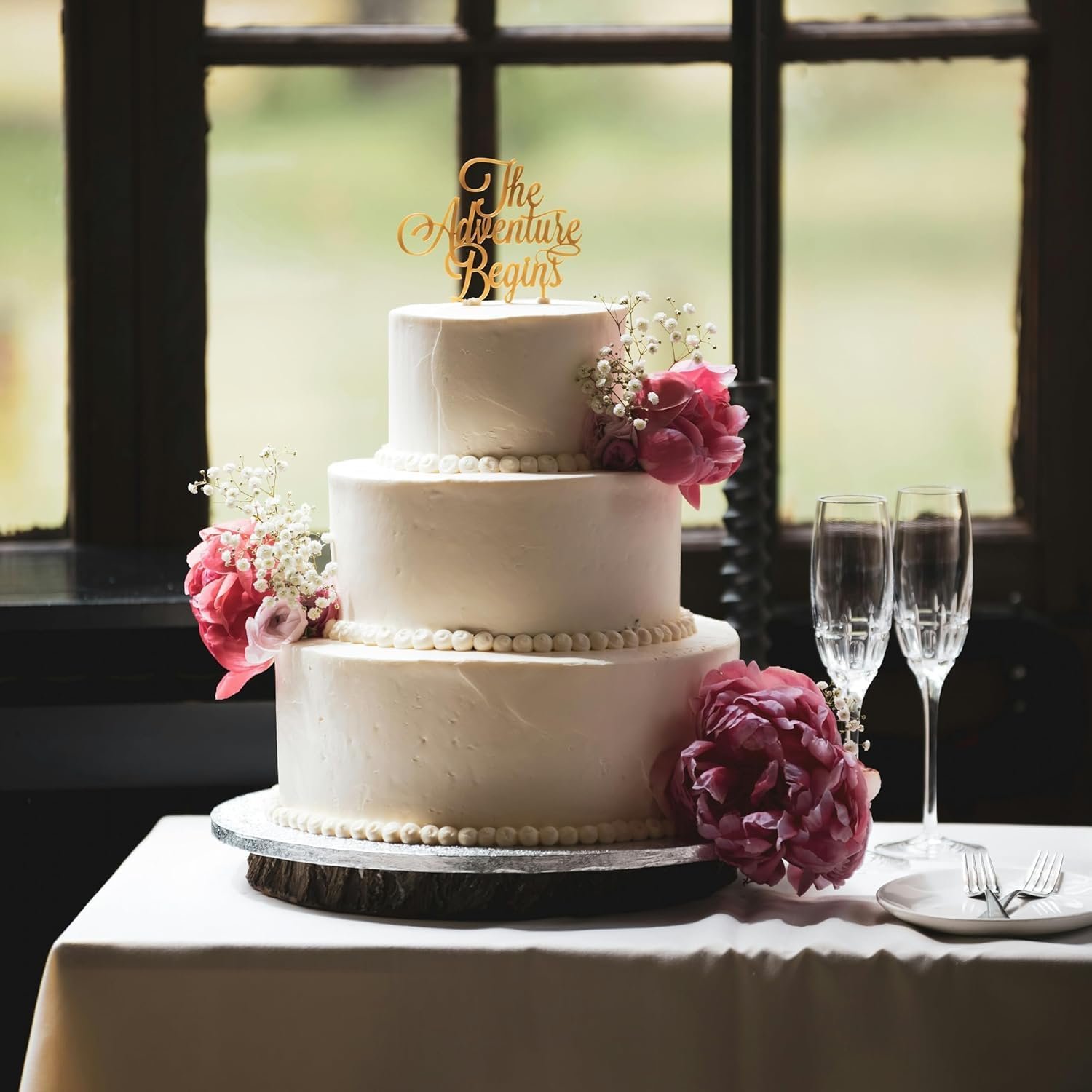 Boîte à gâteau blanche de 10 pouces avec fenêtre, vente en gros, comprenant un plateau en carton argenté de 1/2 pouce d'épaisseur, fabrication sur mesure, contenant jetable pour pâtisserie (10x10x8”).