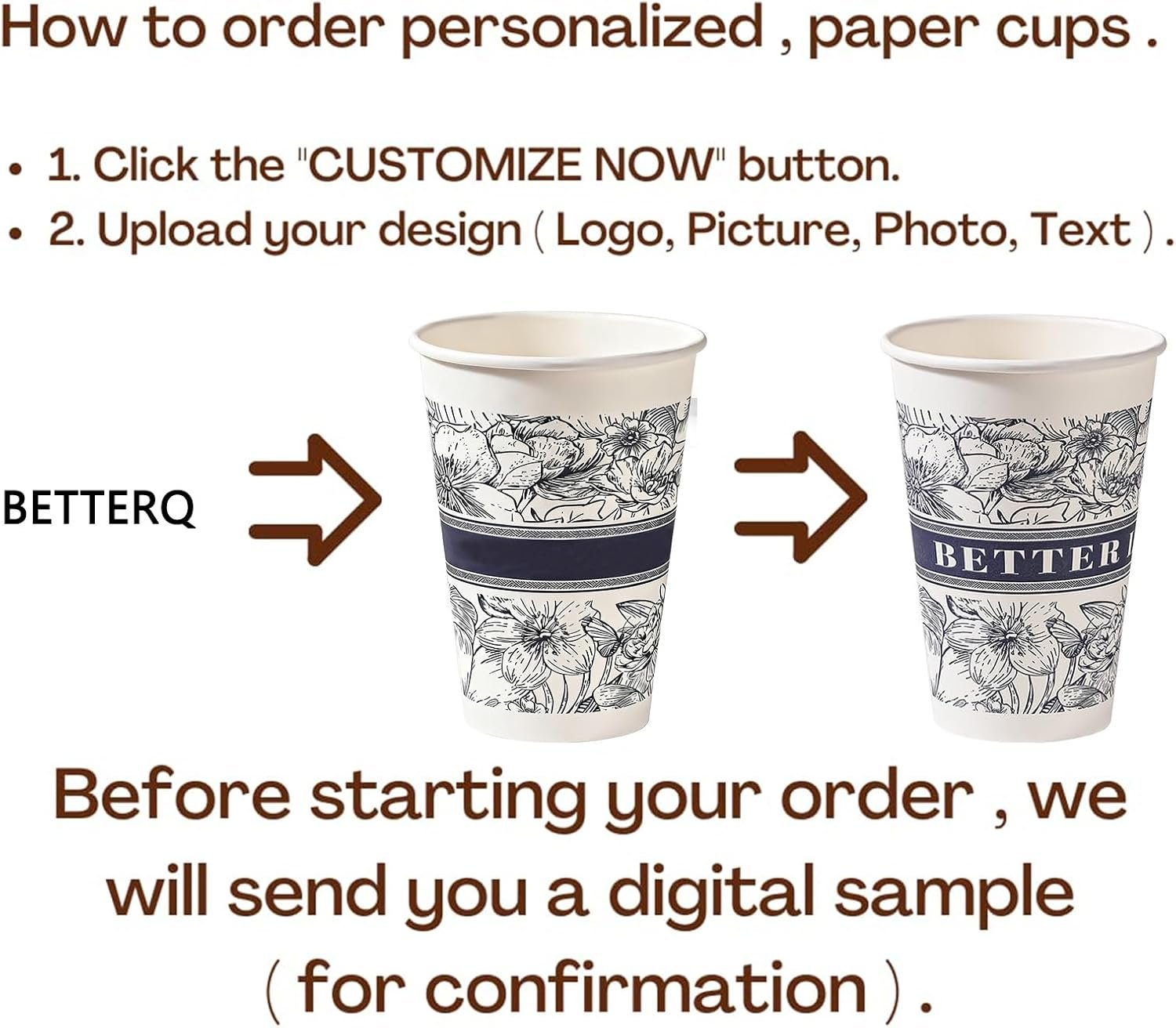 Grossiste de gobelets en papier personnalisés avec logo, 8/12/16 oz, gobelets jetables robustes et étanches pour boissons chaudes et froides, fournisseur idéal pour cafés, bureaux et restaurants - Vente en gros de 1000 unités. Grossiste de gobelets en papier personnalisés avec logo, 8/12/16 oz, gobelets jetables robustes et étanches pour boissons chaudes et froides, fournisseur idéal pour cafés, bureaux et restaurants - Vente en gros de 1000 unités.