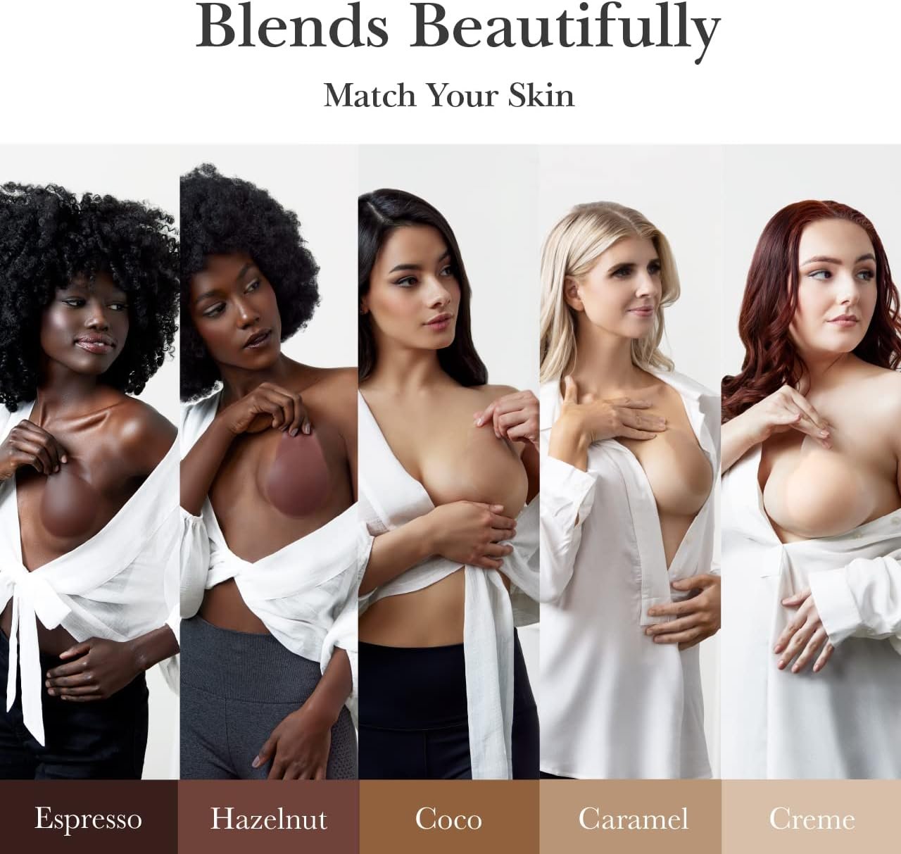 Grossiste pasties en silicone réutilisables pour femmes - Covers de mamelons adhésifs avec étui de voyage - Marque blanche en style original ou lift disponible