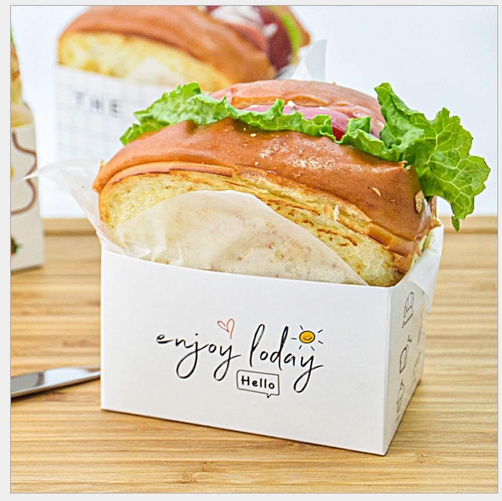 Grossiste 50 Pack de Conteneurs en Papier, Boîtes à Mini Burgers, Tray de Pain Toast, Emballage de Sandwich, Hot Dog, Donut, Œuf, Gaufre, Fournisseur pour Produits à Emporter avec Logo Personnalisé Grossiste 50 Pack de Conteneurs en Papier, Boîtes à Mini Burgers, Tray de Pain Toast, Emballage de Sandwich, Hot Dog, Donut, Œuf, Gaufre, Fournisseur pour Produits à Emporter avec Logo Personnalisé