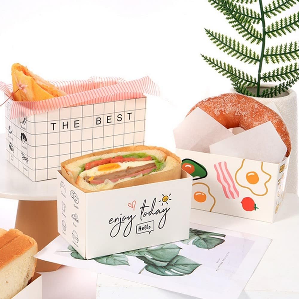 Grossiste 50 Pack de Conteneurs en Papier, Boîtes à Mini Burgers, Tray de Pain Toast, Emballage de Sandwich, Hot Dog, Donut, Œuf, Gaufre, Fournisseur pour Produits à Emporter avec Logo Personnalisé Grossiste 50 Pack de Conteneurs en Papier, Boîtes à Mini Burgers, Tray de Pain Toast, Emballage de Sandwich, Hot Dog, Donut, Œuf, Gaufre, Fournisseur pour Produits à Emporter avec Logo Personnalisé