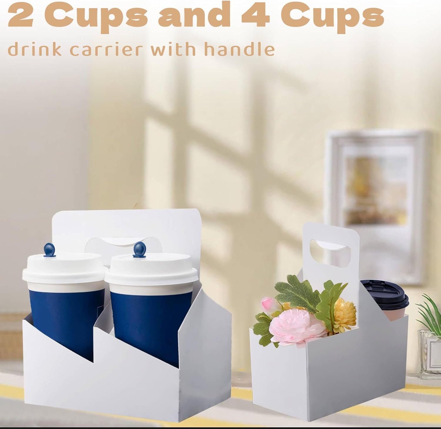 Grossiste porte-gobelet en papier kraft pour 2 tasses avec poignée, support de café de 12 à 32 oz, livraison de boissons à emporter, 15 unités, OEM, sans tasses, fabricant de solutions professionnelles. Grossiste porte-gobelet en papier kraft pour 2 tasses avec poignée, support de café de 12 à 32 oz, livraison de boissons à emporter, 15 unités, OEM, sans tasses, fabricant de solutions professionnelles.