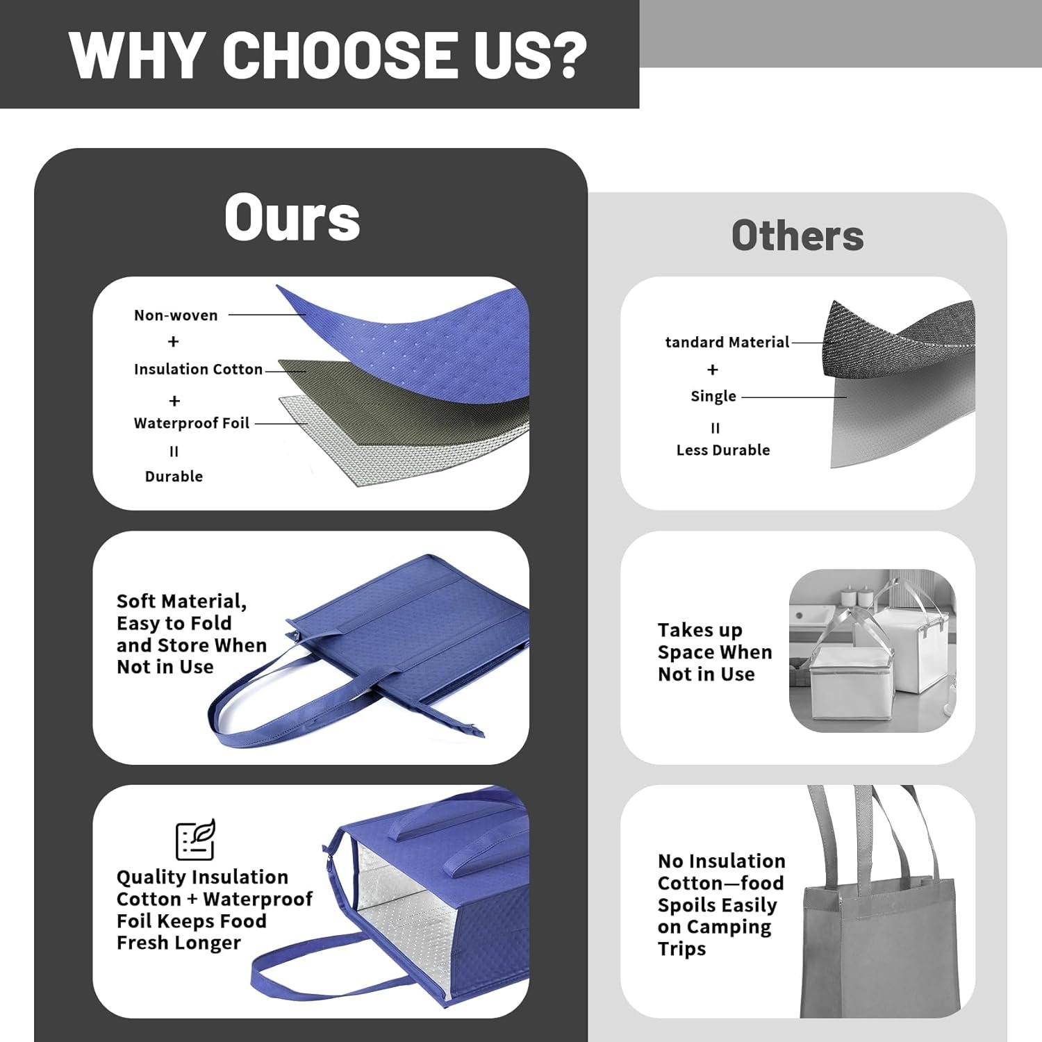 Grossiste de sacs isothermes avec zip pour aliments congelés, fabricant de sacs thermiques pour courses et voyages, solution personnalisée de sac isotherme. Grossiste de sacs isothermes avec zip pour aliments congelés, fabricant de sacs thermiques pour courses et voyages, solution personnalisée de sac isotherme.