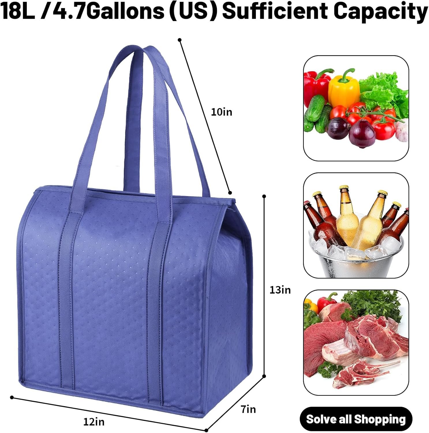 Grossiste de sacs isothermes avec zip pour aliments congelés, fabricant de sacs thermiques pour courses et voyages, solution personnalisée de sac isotherme. Grossiste de sacs isothermes avec zip pour aliments congelés, fabricant de sacs thermiques pour courses et voyages, solution personnalisée de sac isotherme.