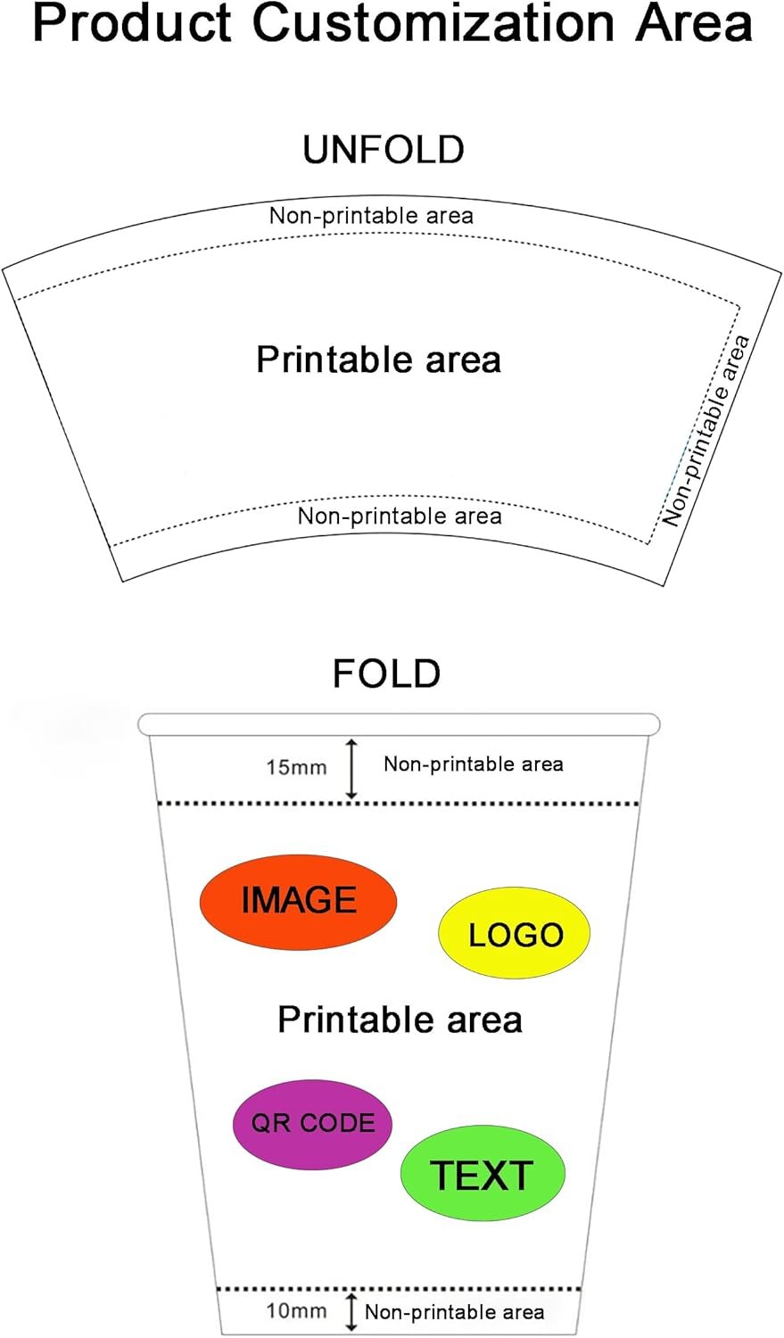 Grossiste en 60-200pcs de gobelets en papier personnalisés, gobelets à logo personnalisé pour café, événement, mariage (9oz) - Fournisseur spécialisé en vente en gros.