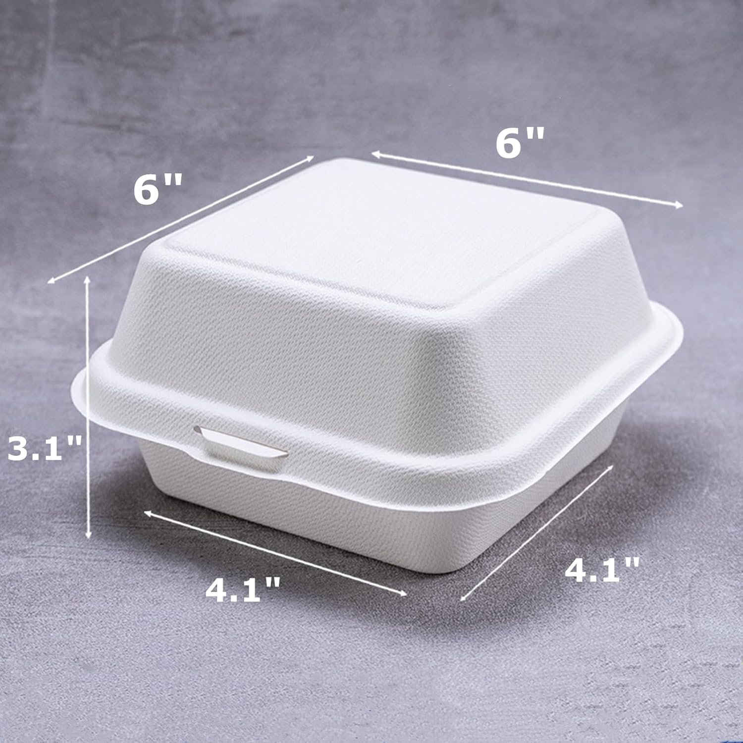 Grossiste conteneurs alimentaires en vrac, 150 Pack de boîtes Bento en bagasse 6 x 6 pouces avec couvercle, logo personnalisé pour hamburgers et chips, safe pour micro-ondes et congélateur. Grossiste conteneurs alimentaires en vrac, 150 Pack de boîtes Bento en bagasse 6 x 6 pouces avec couvercle, logo personnalisé pour hamburgers et chips, safe pour micro-ondes et congélateur.