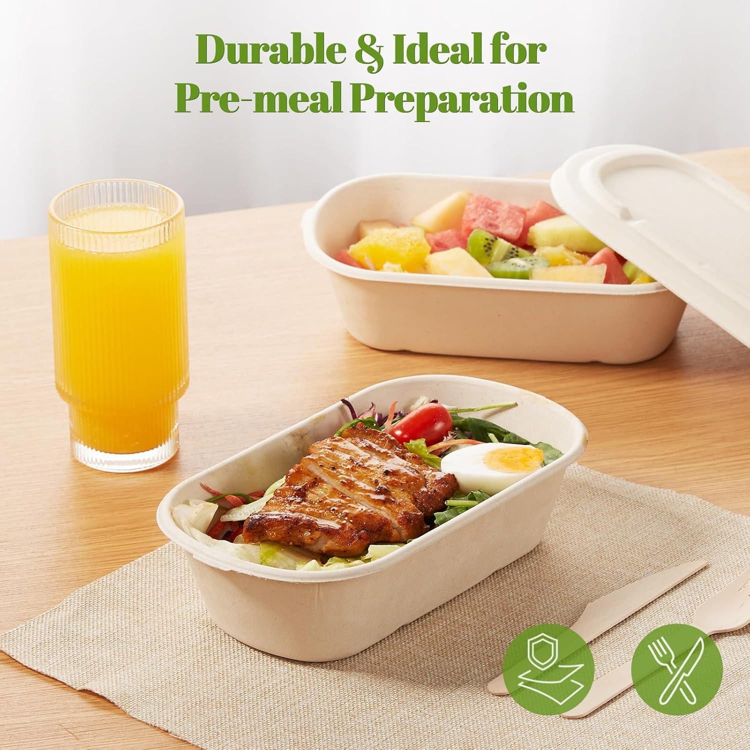 Grossiste 34 oz Contenants Alimentaires Jetables 100% Écologiques avec Couvercles – Boîtes à Emporter en Pulpe de Canne à Sucre, Biodegradables, Compstables et Compatibles Micro-ondes pour Préparation de Repas – Logo Personnalisé Pack de 50 Grossiste 34 oz Contenants Alimentaires Jetables 100% Écologiques avec Couvercles – Boîtes à Emporter en Pulpe de Canne à Sucre, Biodegradables, Compstables et Compatibles Micro-ondes pour Préparation de Repas – Logo Personnalisé Pack de 50