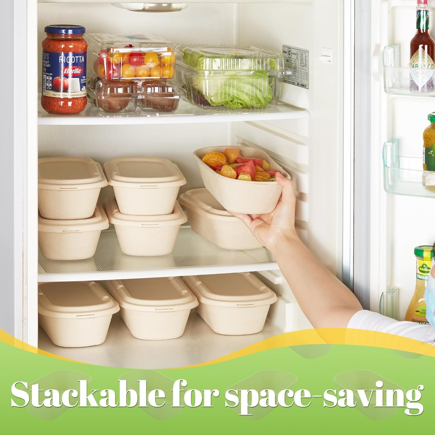 Grossiste 34 oz Contenants Alimentaires Jetables 100% Écologiques avec Couvercles – Boîtes à Emporter en Pulpe de Canne à Sucre, Biodegradables, Compstables et Compatibles Micro-ondes pour Préparation de Repas – Logo Personnalisé Pack de 50 Grossiste 34 oz Contenants Alimentaires Jetables 100% Écologiques avec Couvercles – Boîtes à Emporter en Pulpe de Canne à Sucre, Biodegradables, Compstables et Compatibles Micro-ondes pour Préparation de Repas – Logo Personnalisé Pack de 50
