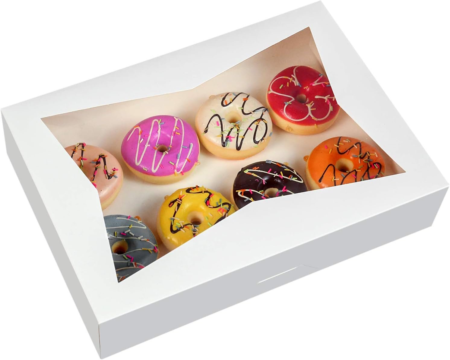 Grossiste en Vrac de Boîtes à Gâteaux Blanches 14 x 10 x 3 pouces avec Fenêtres en PVC, Logo Personnalisé et Qualité Fournisseur pour Pâtisseries