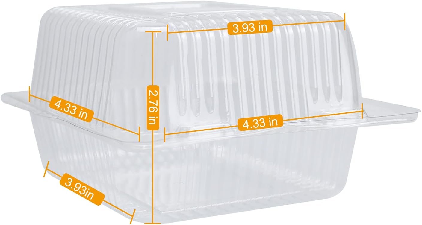 Grossiste Contenants Alimentaires en Plastique Transparent, 50PC Boîtes à Part de Gâteau 5.3x4.7x2.8 Pouces, Fabricant de Plateaux à Emporter Jetables, OEM Grossiste Contenants Alimentaires en Plastique Transparent, 50PC Boîtes à Part de Gâteau 5.3x4.7x2.8 Pouces, Fabricant de Plateaux à Emporter Jetables, OEM