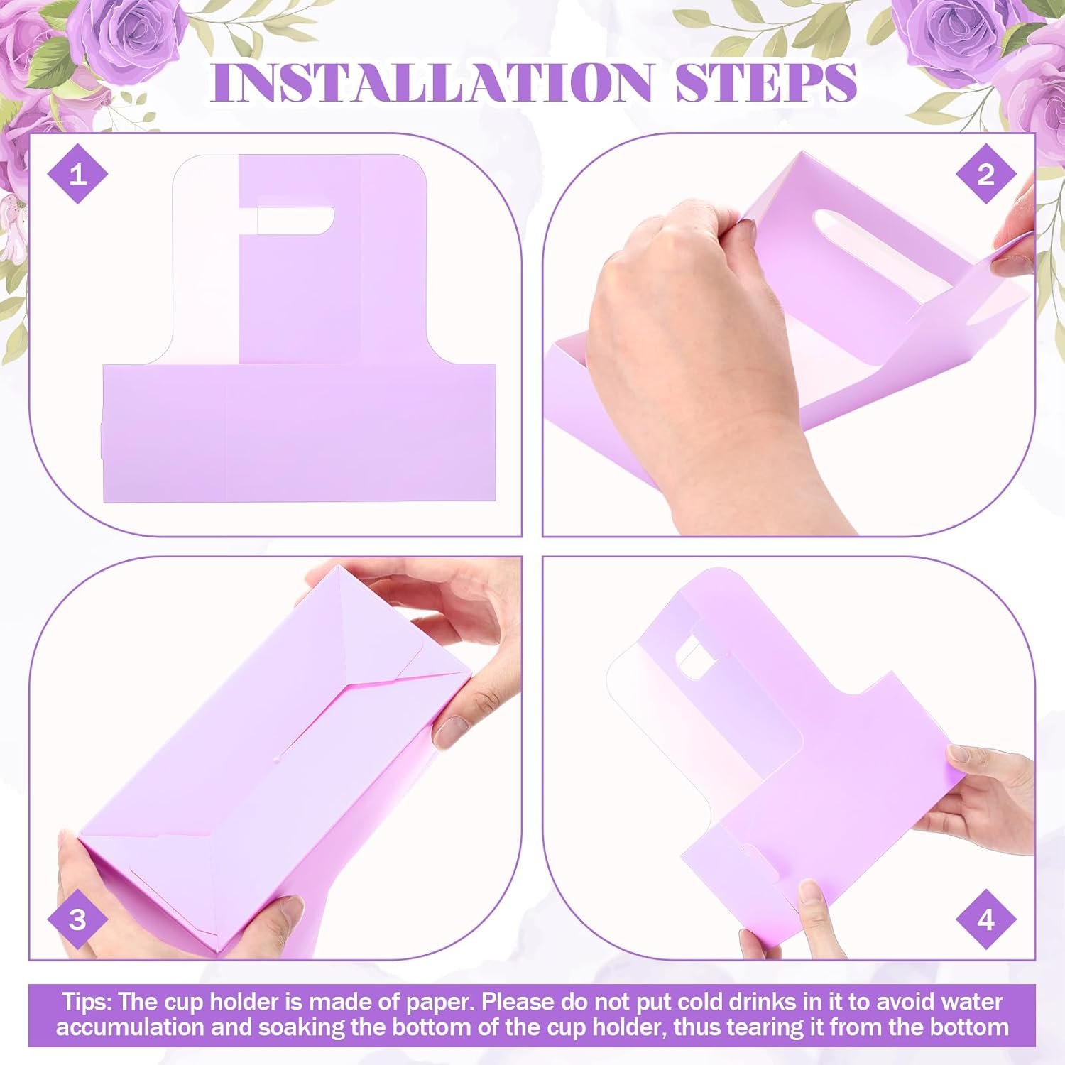 Grossiste 10 Paquet de Carrier À Boissons Jetables de 2 Tasses avec Poignée en Carton pour Café Transportable pour Boissons Chaudes et Froides, Logo Personnalisé pour la Livraison de Nourriture, Fabricant de Soutiens de Tasse.