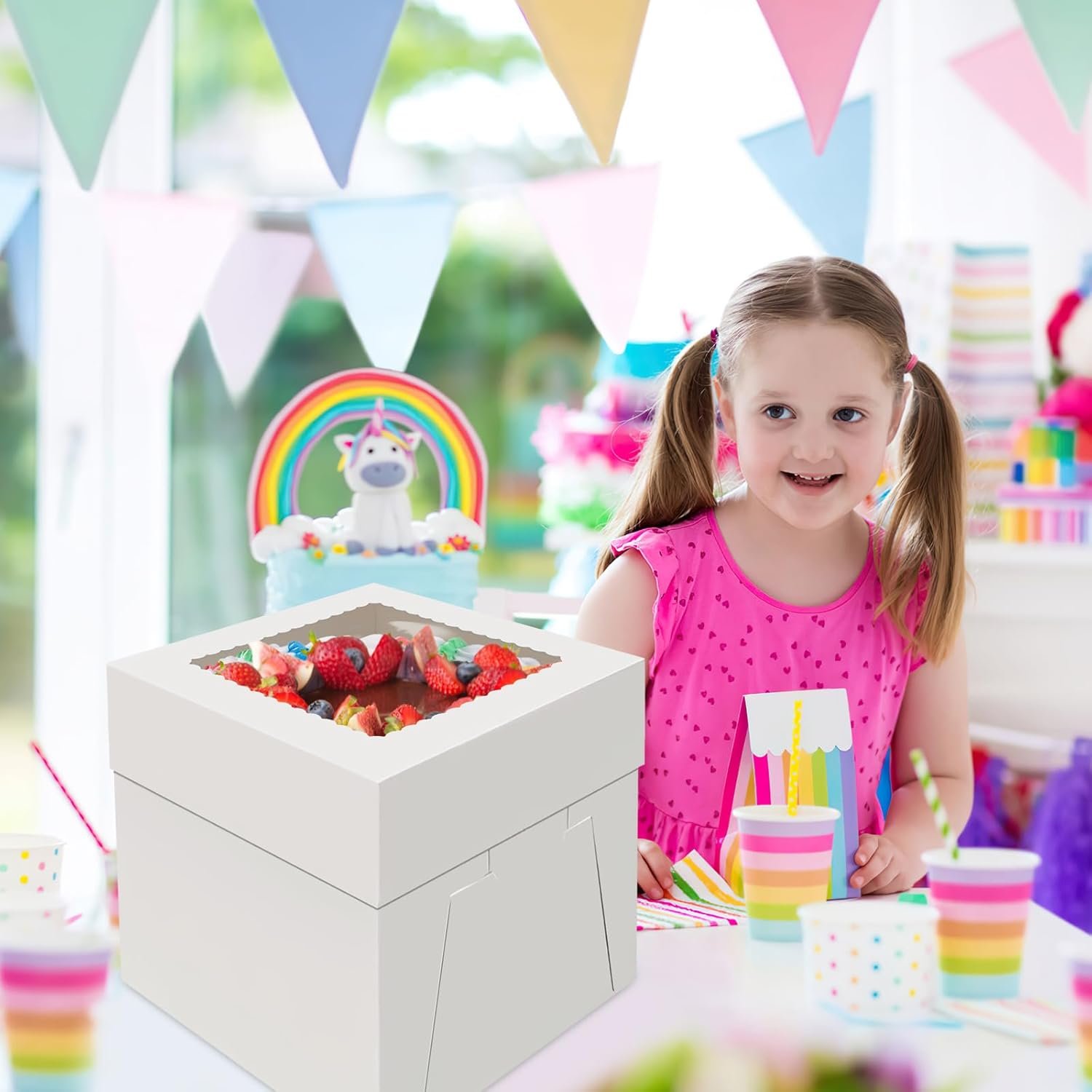Grossiste de boîtes à gâteaux jetables 8 pouces, contenant des gâteaux à transporter avec un grand fenêtre, logo personnalisé, pour cupcakes, pâtisseries, et vente en gros (8×8×8 pouces). Grossiste de boîtes à gâteaux jetables 8 pouces, contenant des gâteaux à transporter avec un grand fenêtre, logo personnalisé, pour cupcakes, pâtisseries, et vente en gros (8×8×8 pouces).