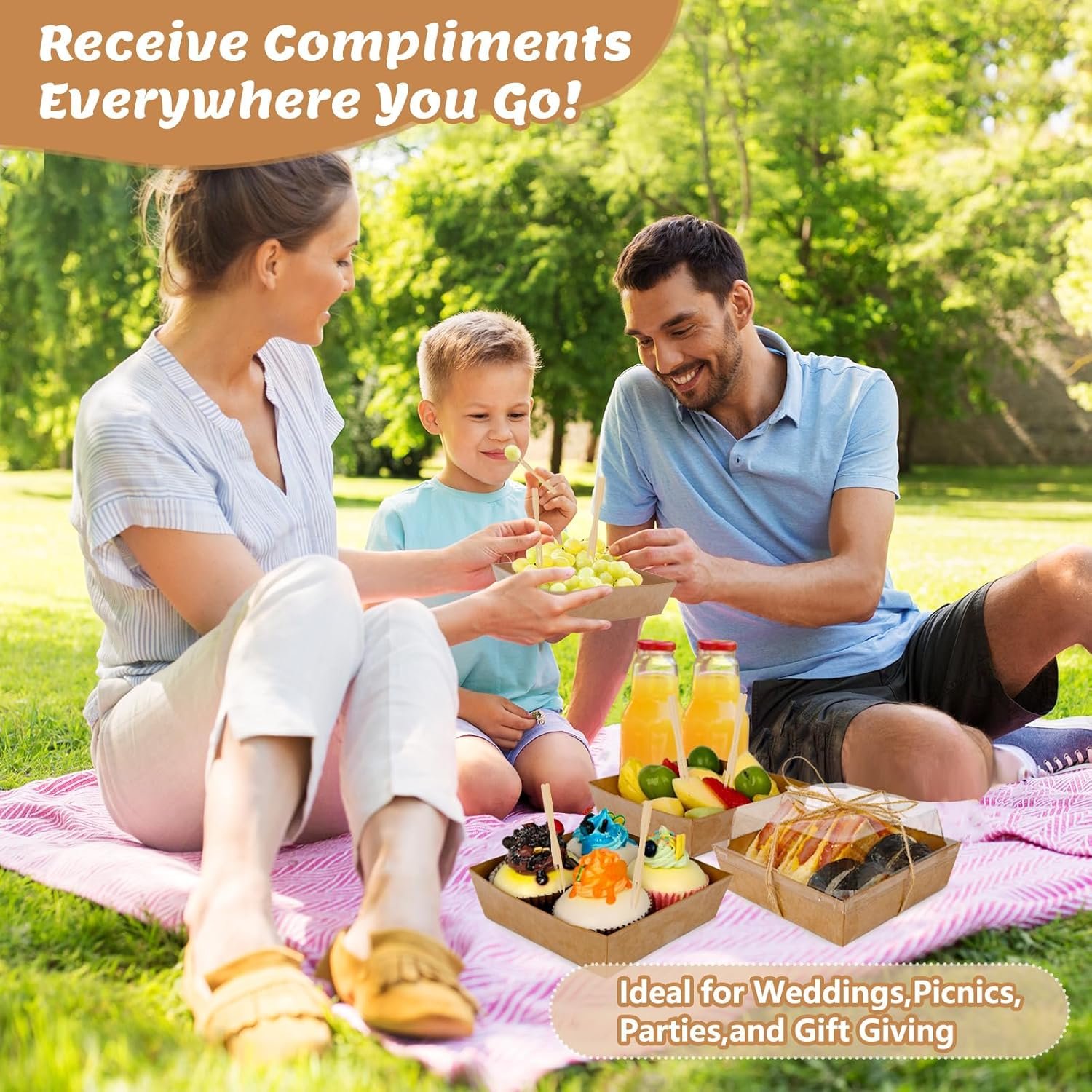 Grossiste en Vrac 24 Boîtes de Charcuterie Miniatures avec Couvercles Transparents, Conteneurs Alimentaires Jetables pour Desserts comme Sandwichs, Cookies, Sushis, Parts de Gâteau et Fraises, Marque Blanche disponible.