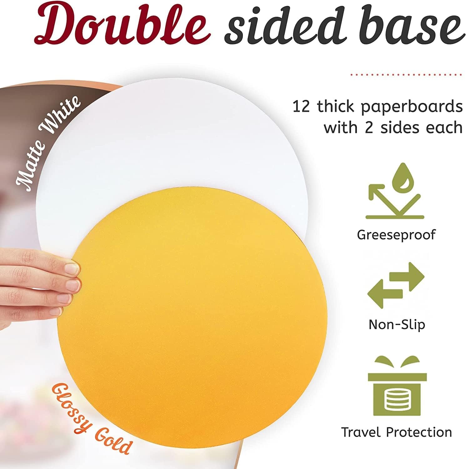 Grossiste en Boîtes à Gâteau Premium - Ensemble de 12 Boîtes en Carton Solides 10