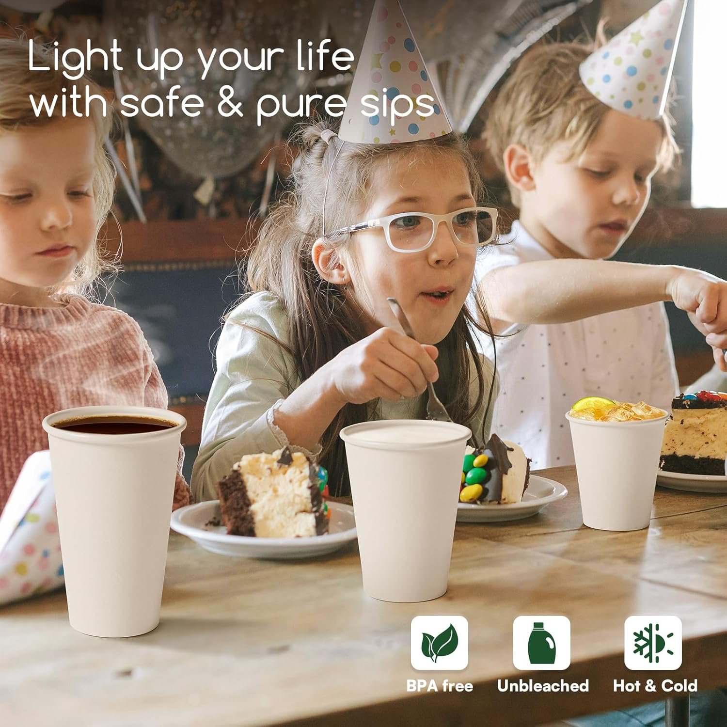 Gobelets en papier blancs 12 oz pour café, 1000 pièces en vrac, gobelets chauds étanches et sans BPA, 300GSM, gobelets à boire unbleachés pour la maison, le bureau et les soirées OEM. Gobelets en papier blancs 12 oz pour café, 1000 pièces en vrac, gobelets chauds étanches et sans BPA, 300GSM, gobelets à boire unbleachés pour la maison, le bureau et les soirées OEM.