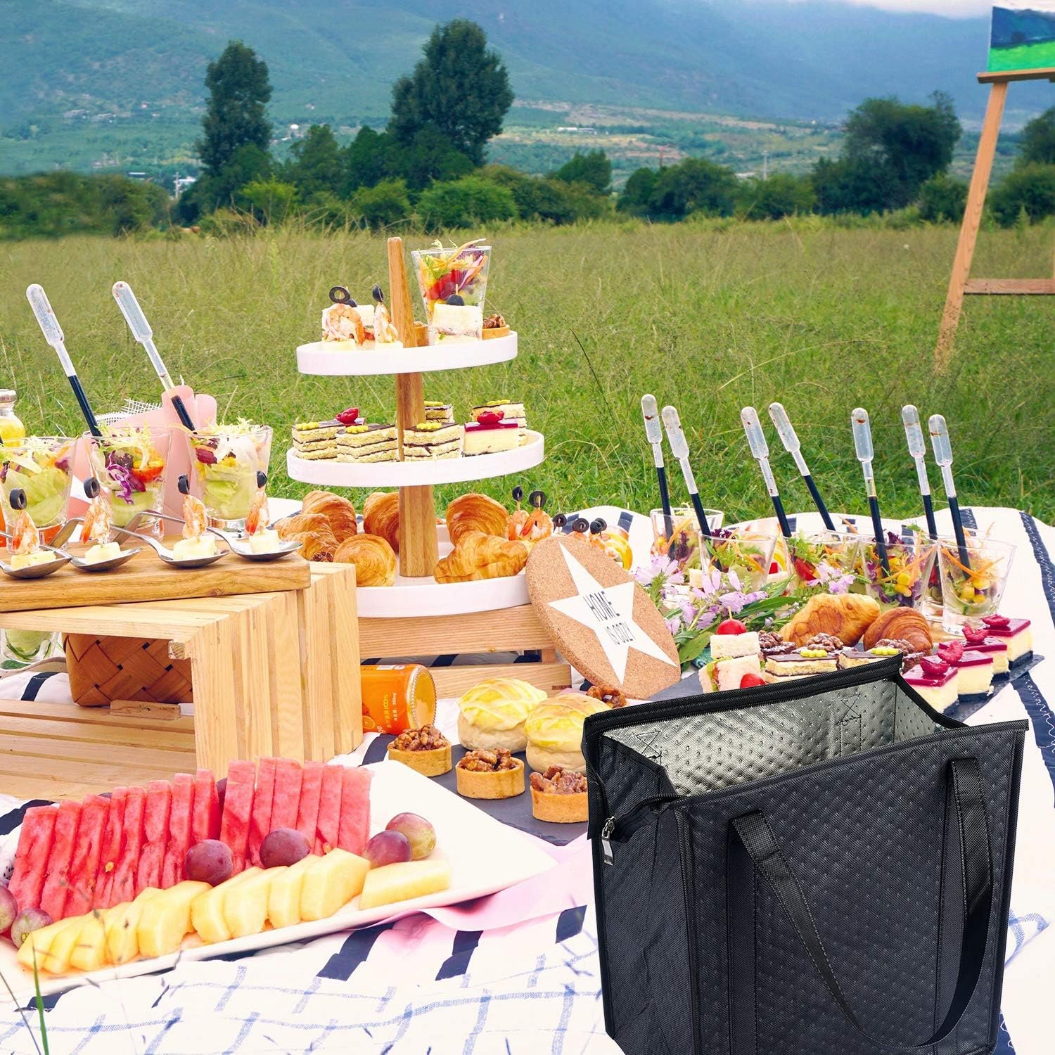 Sacs de courses isolés 2PCS, Vente en Gros par Fabricant, Sac isotherme pour courses.