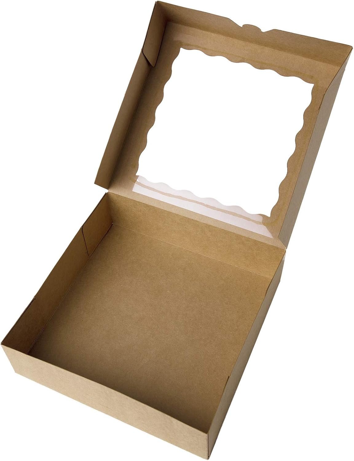 Grossiste boîte à pâtisserie Kraft de 12 pouces, logo personnalisé, contenant 12 grandes boîtes à tarte de 12x12x2,5 pouces avec fenêtre en PVC, fournisseur de solutions jetables. Grossiste boîte à pâtisserie Kraft de 12 pouces, logo personnalisé, contenant 12 grandes boîtes à tarte de 12x12x2,5 pouces avec fenêtre en PVC, fournisseur de solutions jetables.