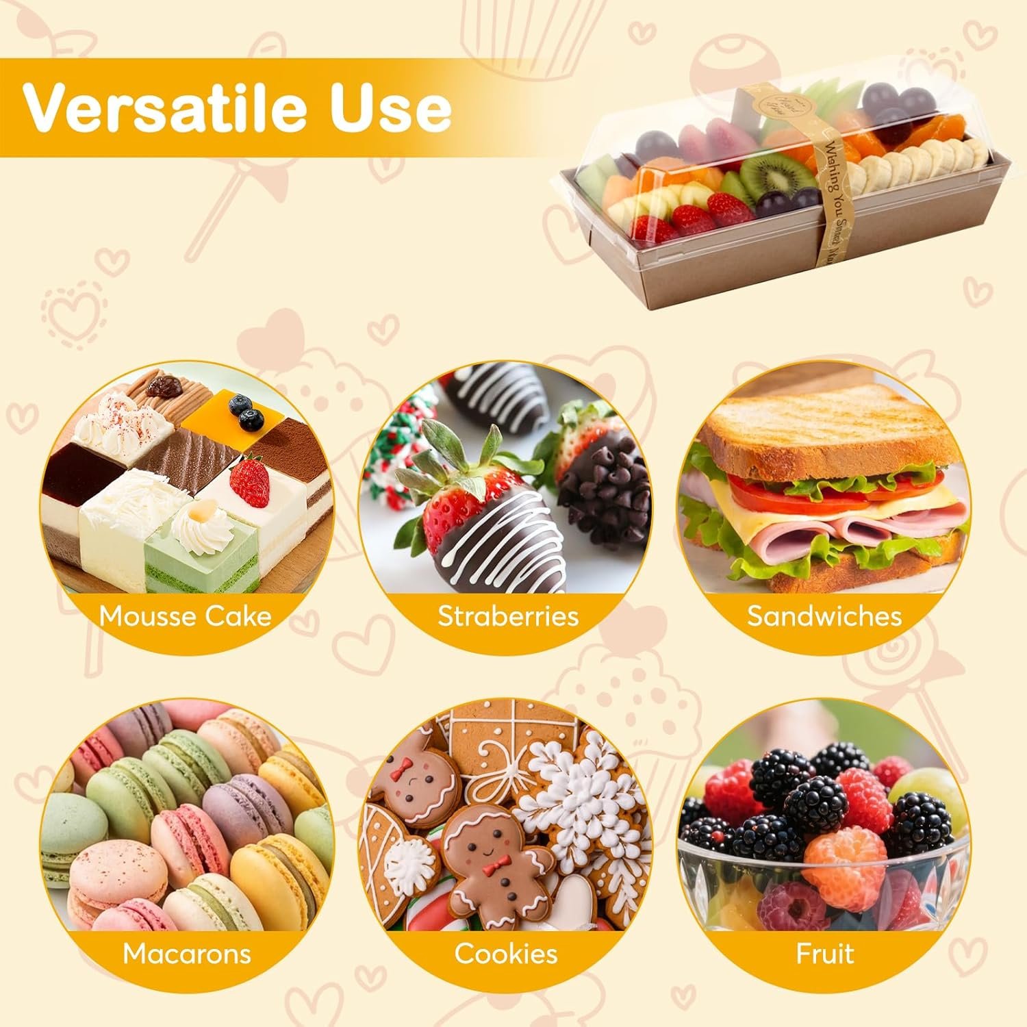 Grossiste en Vrac de Boîtes à Charcuterie 7,5x3,3 Pouces avec Couvercles Transparents, Contenants Mini Pâtisserie Jetables pour Sandwich, Biscuit, Pâtisserie, Part de Gâteau, Marque Blanche, 100 Pcs Grossiste en Vrac de Boîtes à Charcuterie 7,5x3,3 Pouces avec Couvercles Transparents, Contenants Mini Pâtisserie Jetables pour Sandwich, Biscuit, Pâtisserie, Part de Gâteau, Marque Blanche, 100 Pcs