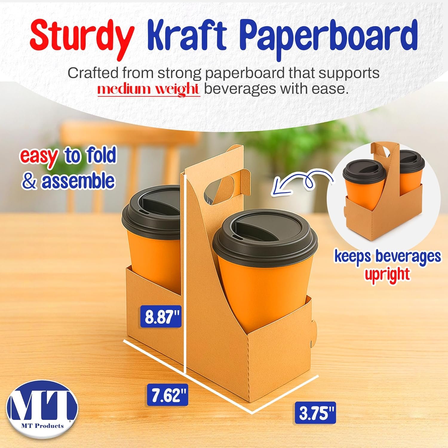 Grossiste Petit Porte-boissons en Kraft 7,62