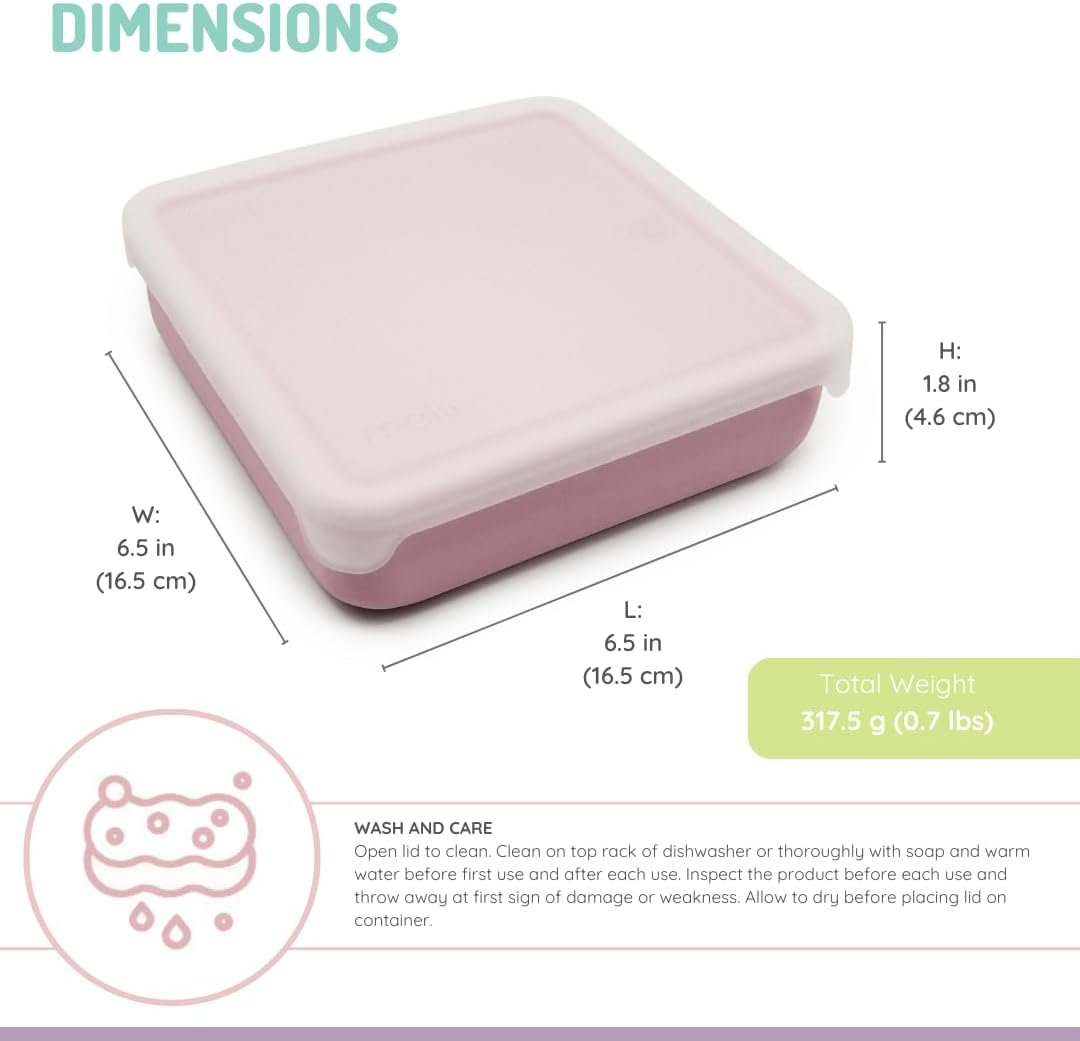 Grossiste Conteneur de Sandwich en Silicone Réutilisable | Capacité Étanche, Boîte à Lunch Facile à Ouvrir, Sans BPA, Compatible Lave-Vaisselle & Micro-ondes, Fournisseur pour Enfants & Adultes (Rose) OEM