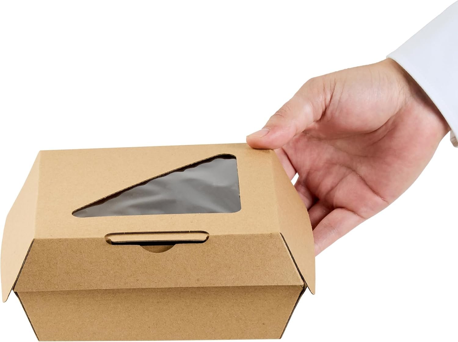 Grossiste Conteneur Alimentaire en Coquille 100 Compte 5,41 x 5,5 x 2,63 Pouces Boîte à Emporter en Carton Zingué Kraft Résistante à la Graisse pour Burgers et Sandwiches, Fabricant de Solutions Personnalisées