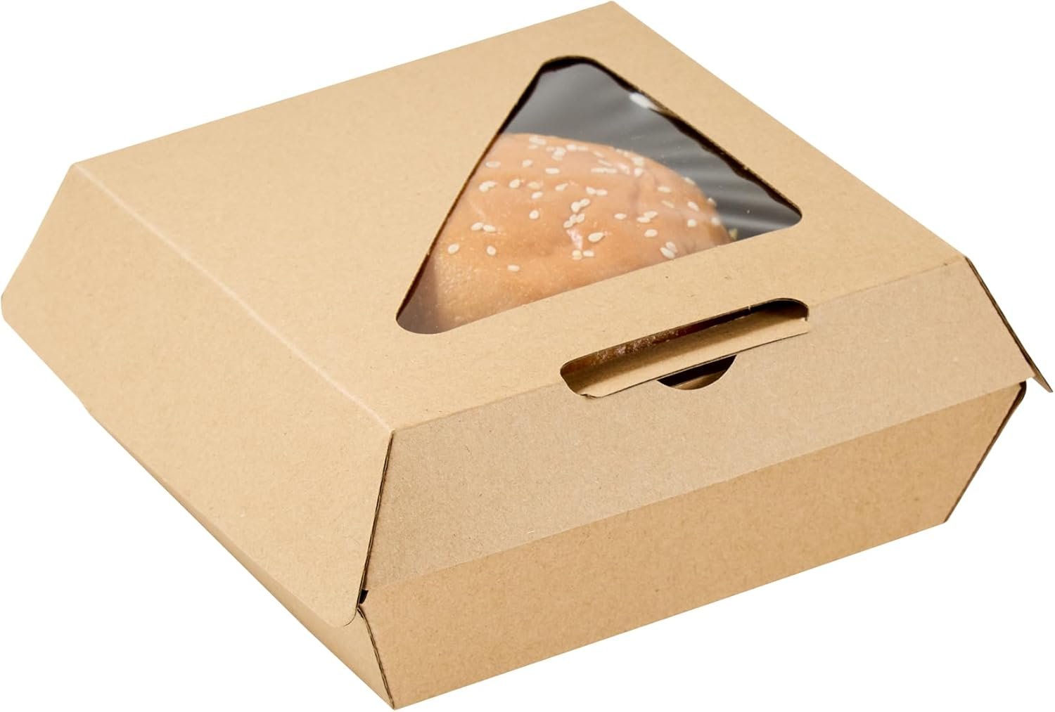 Grossiste Conteneur Alimentaire en Coquille 100 Compte 5,41 x 5,5 x 2,63 Pouces Boîte à Emporter en Carton Zingué Kraft Résistante à la Graisse pour Burgers et Sandwiches, Fabricant de Solutions Personnalisées