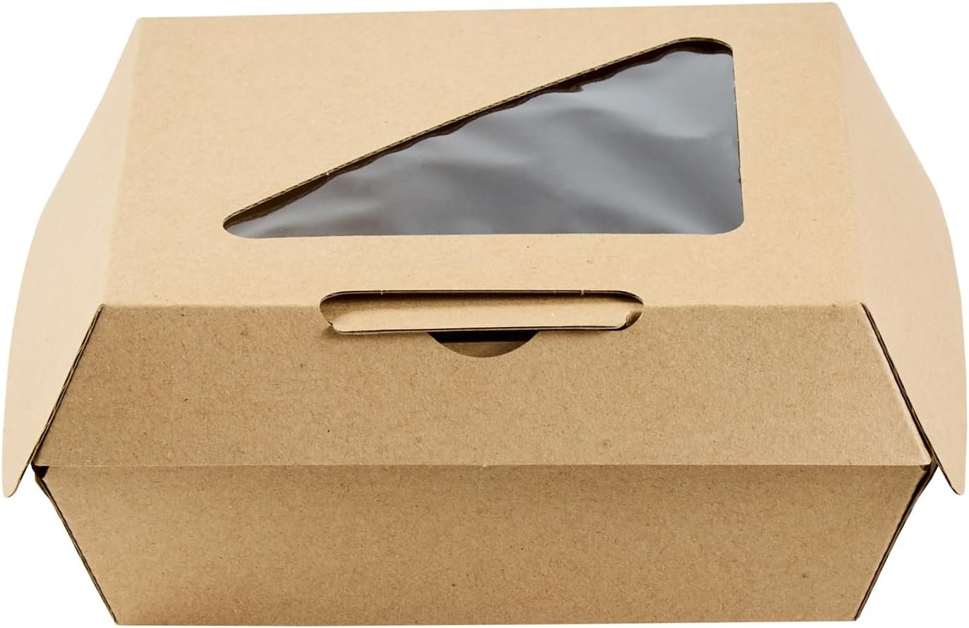 Grossiste Conteneur Alimentaire en Coquille 100 Compte 5,41 x 5,5 x 2,63 Pouces Boîte à Emporter en Carton Zingué Kraft Résistante à la Graisse pour Burgers et Sandwiches, Fabricant de Solutions Personnalisées