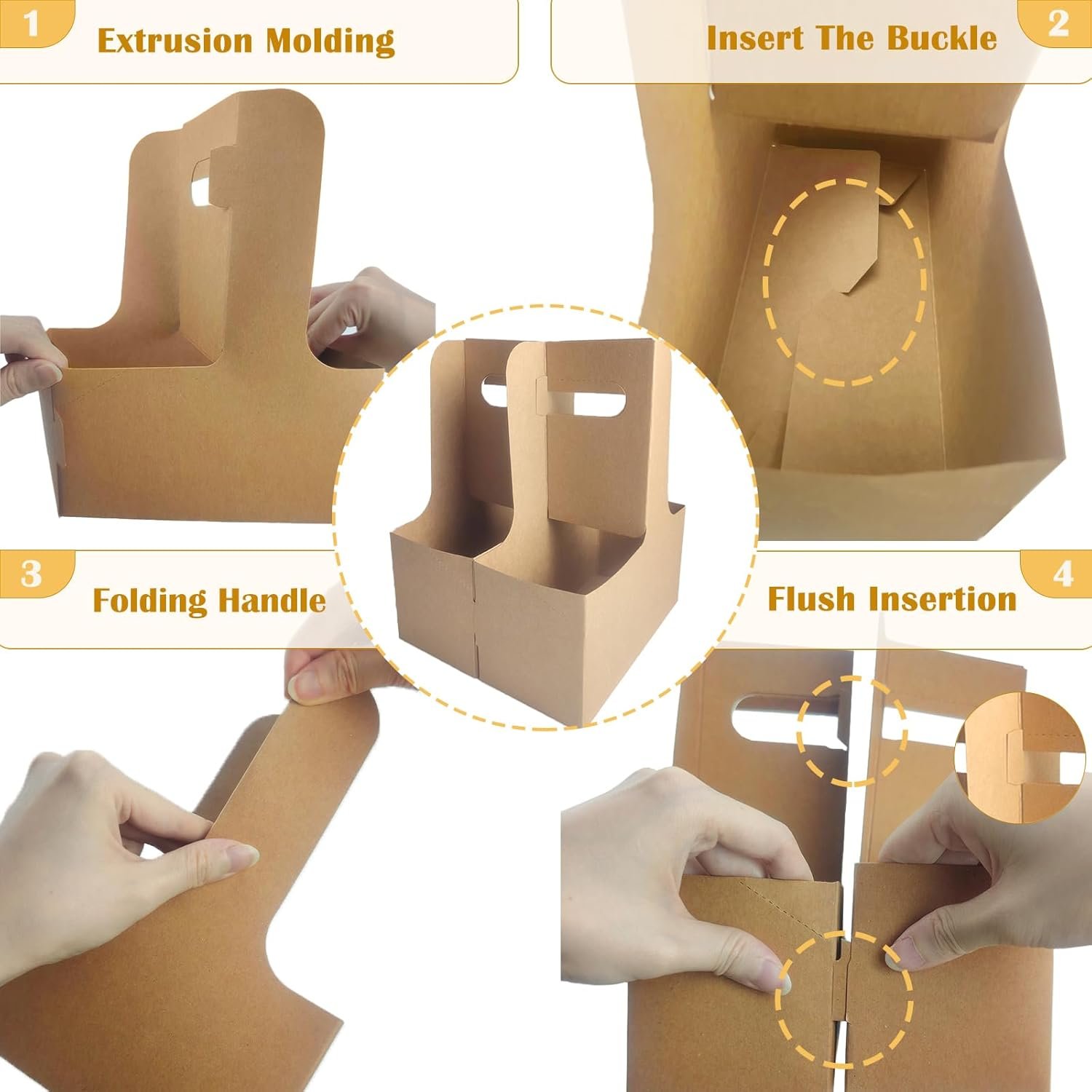 Grossiste Support à boissons 2 tasses avec poignée, 32 pièces en carton brun, porte-gobelets jetables pour café ou livraison de nourriture, Logo Personnalisé, Fabricant de contenants à emporter (Brun, 32 pièces) Grossiste Support à boissons 2 tasses avec poignée, 32 pièces en carton brun, porte-gobelets jetables pour café ou livraison de nourriture, Logo Personnalisé, Fabricant de contenants à emporter (Brun, 32 pièces)