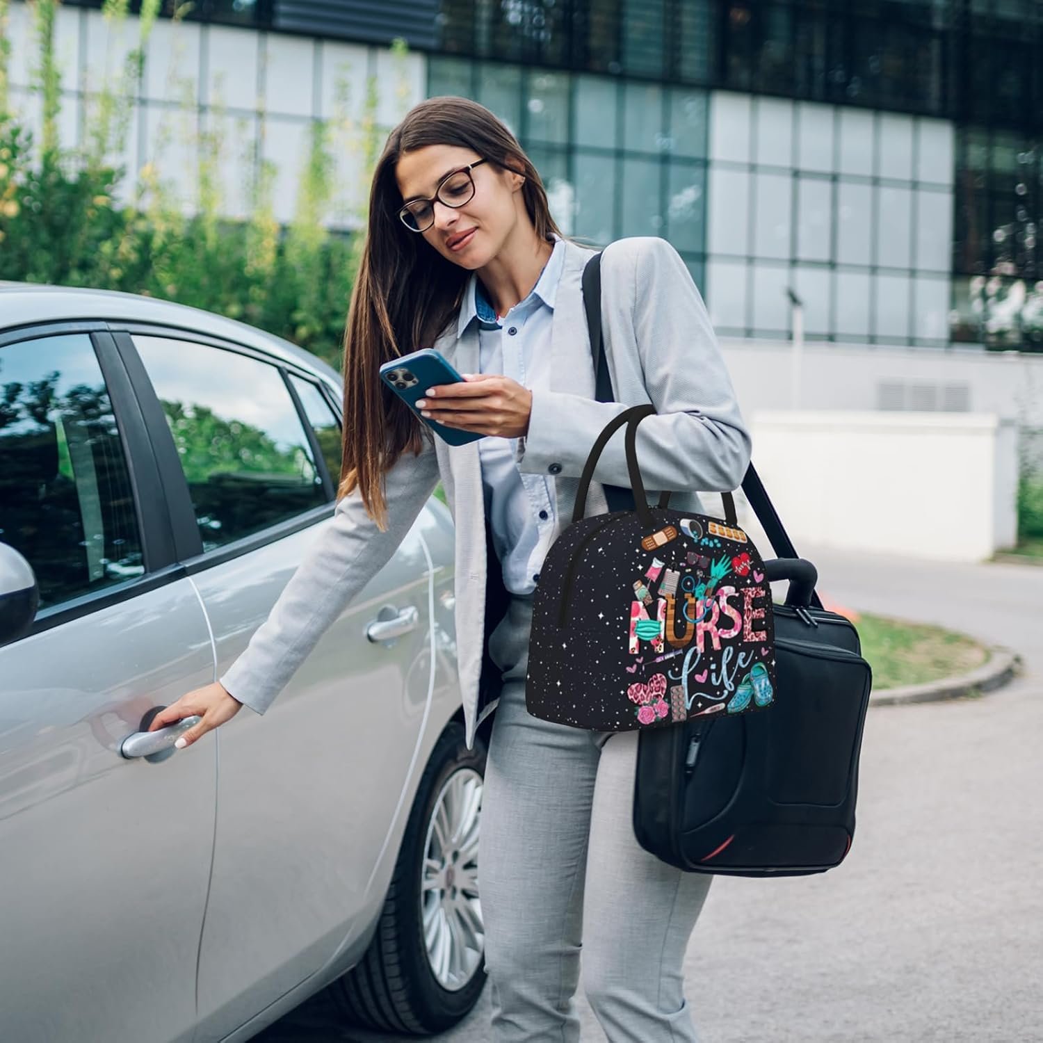 Sac Isotherme pour le Bureau et les Activités de Plein Air, Logo Personnalisé, Sac à Lunch pour Infirmières en Vrac, Idées de Cadeaux pour la Journée des Infirmiers, Sac de Voyage Réutilisable pour Hommes et Femmes