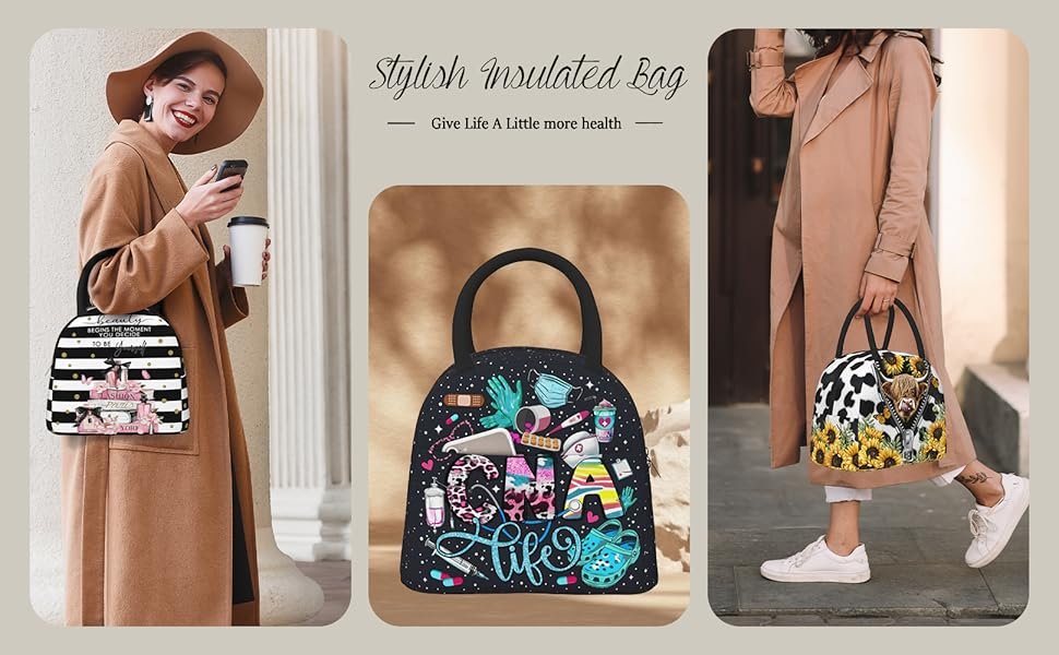 Sac Isotherme pour le Bureau et les Activités de Plein Air, Logo Personnalisé, Sac à Lunch pour Infirmières en Vrac, Idées de Cadeaux pour la Journée des Infirmiers, Sac de Voyage Réutilisable pour Hommes et Femmes