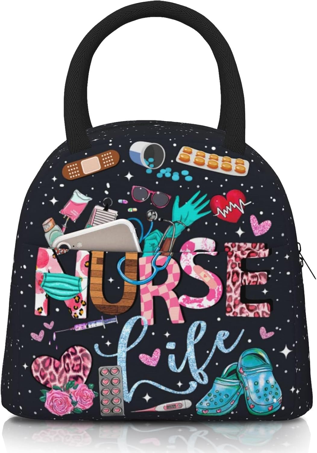 Sac Isotherme pour le Bureau et les Activités de Plein Air, Logo Personnalisé, Sac à Lunch pour Infirmières en Vrac, Idées de Cadeaux pour la Journée des Infirmiers, Sac de Voyage Réutilisable pour Hommes et Femmes