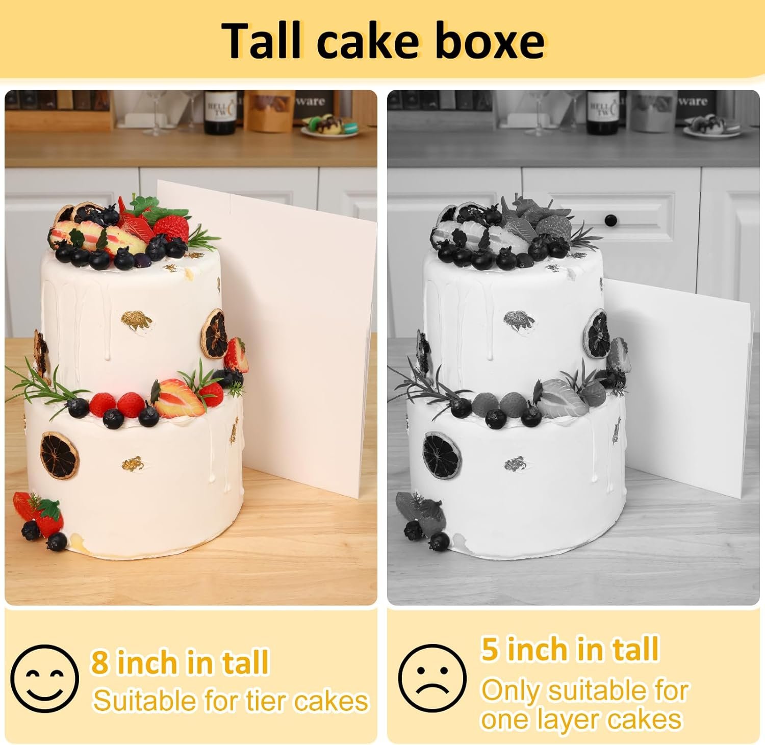 Grossiste des boîtes à gâteaux carrées 12 pièces, 10x10x8 pouces avec fenêtre, pour donuts, tartes, cookies, mariage et anniversaire, avec logo personnalisé, disponibles en vente en gros.