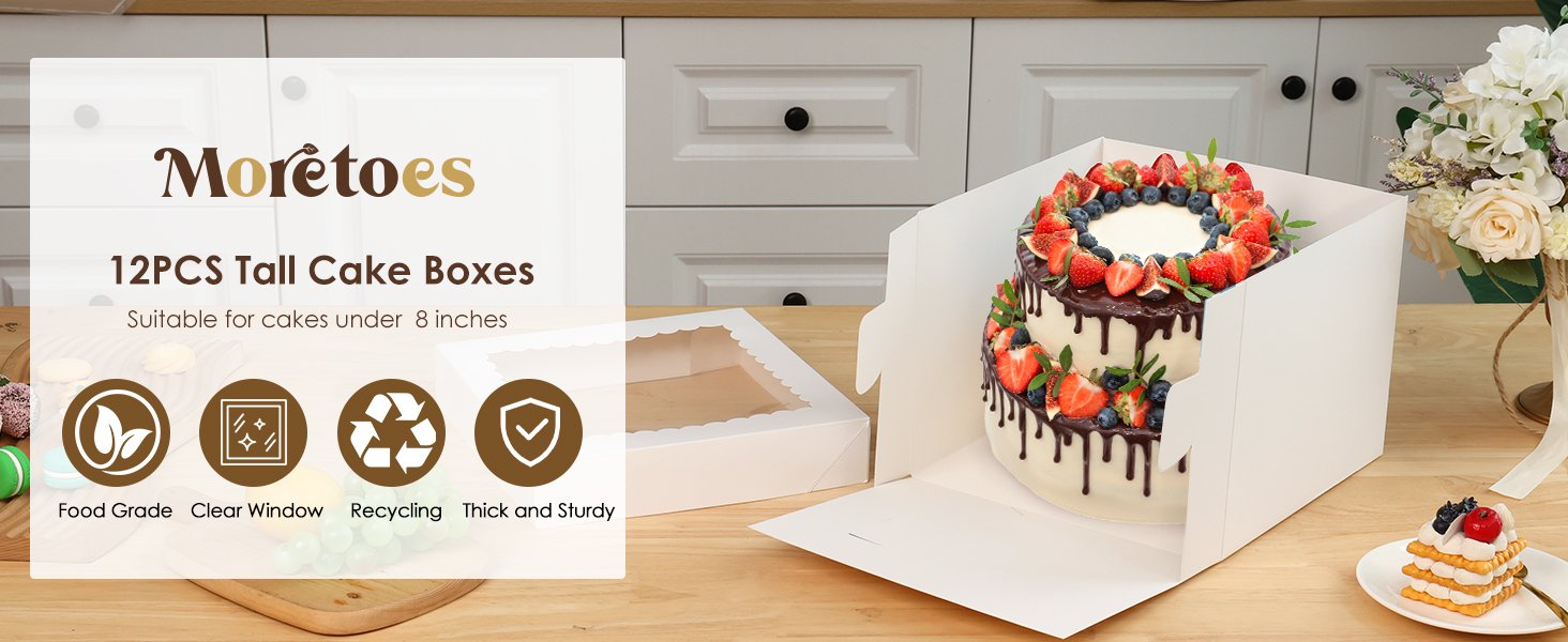 Grossiste des boîtes à gâteaux carrées 12 pièces, 10x10x8 pouces avec fenêtre, pour donuts, tartes, cookies, mariage et anniversaire, avec logo personnalisé, disponibles en vente en gros.