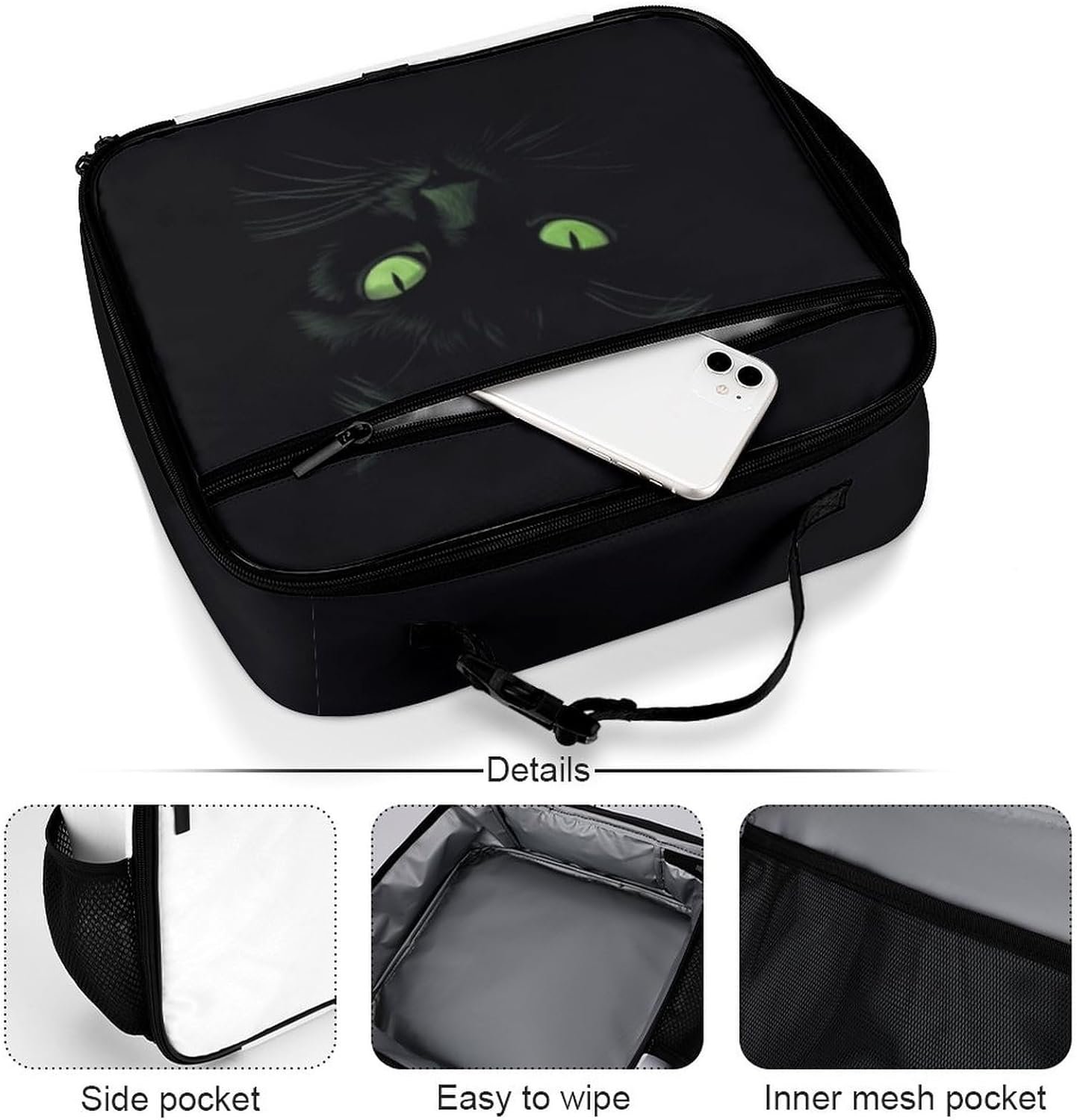Lunch box isotherme réutilisable avec logo personnalisé, sac repas étanche pour femmes, enfants, garçons, idéal pour camping, randonnée, pique-nique, plage, voyage, fabriqué par un fournisseur en gros.