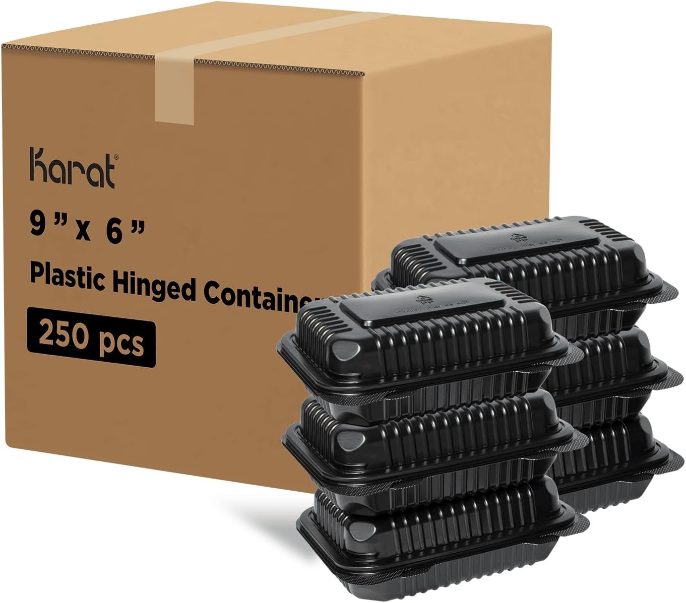 Grossiste conteneurs alimentaires à emporter 9"x6" - 250 pcs, durables, micro-ondables, empilables, résistance aux fissures | Marque blanche Fournisseur