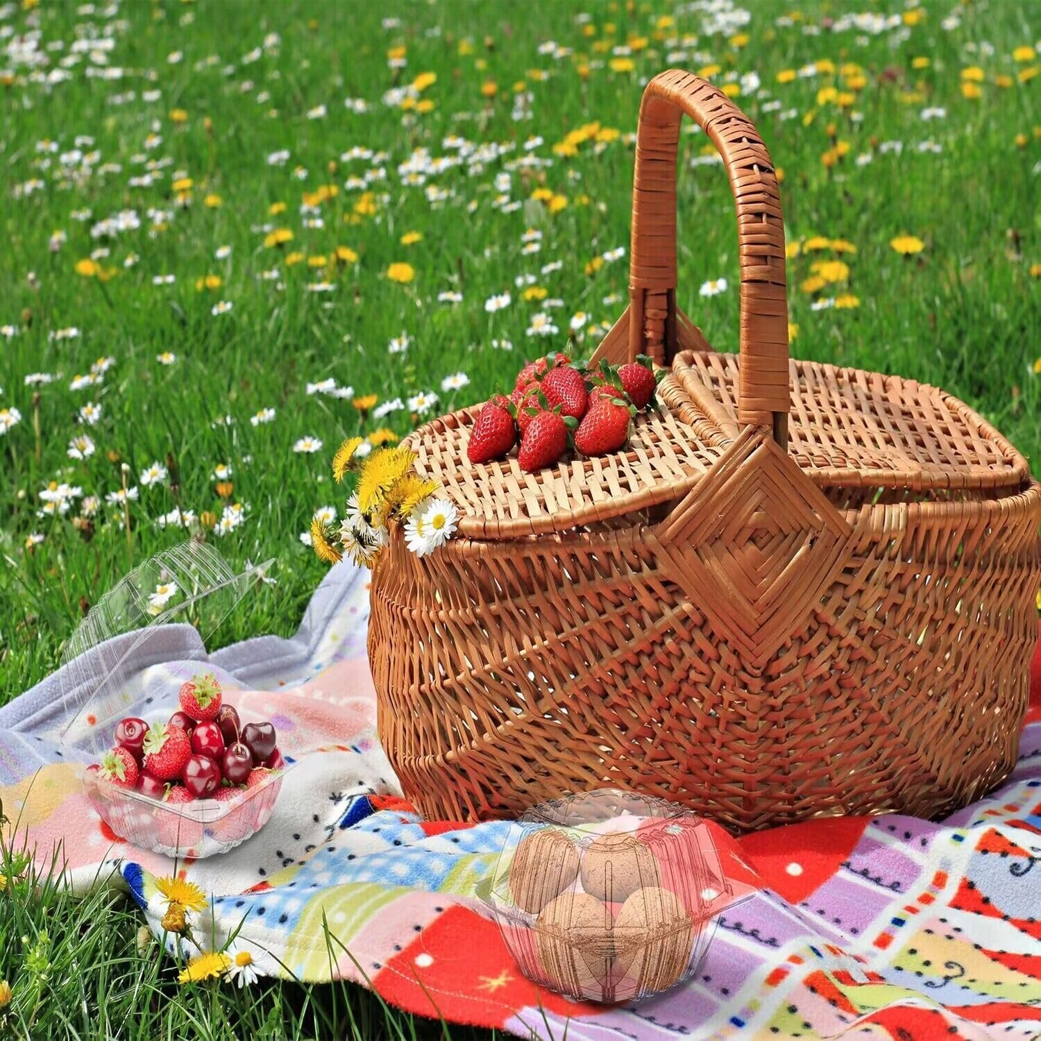 Grossiste conteneurs alimentaires en plastique clair 25 pièces 5.8 x 5.8 x 3.2 pouces, avec couvercles, pour gâteaux, desserts, salades, pâtes, sandwiches, logo personnalisé, fournisseur de solutions jetables.